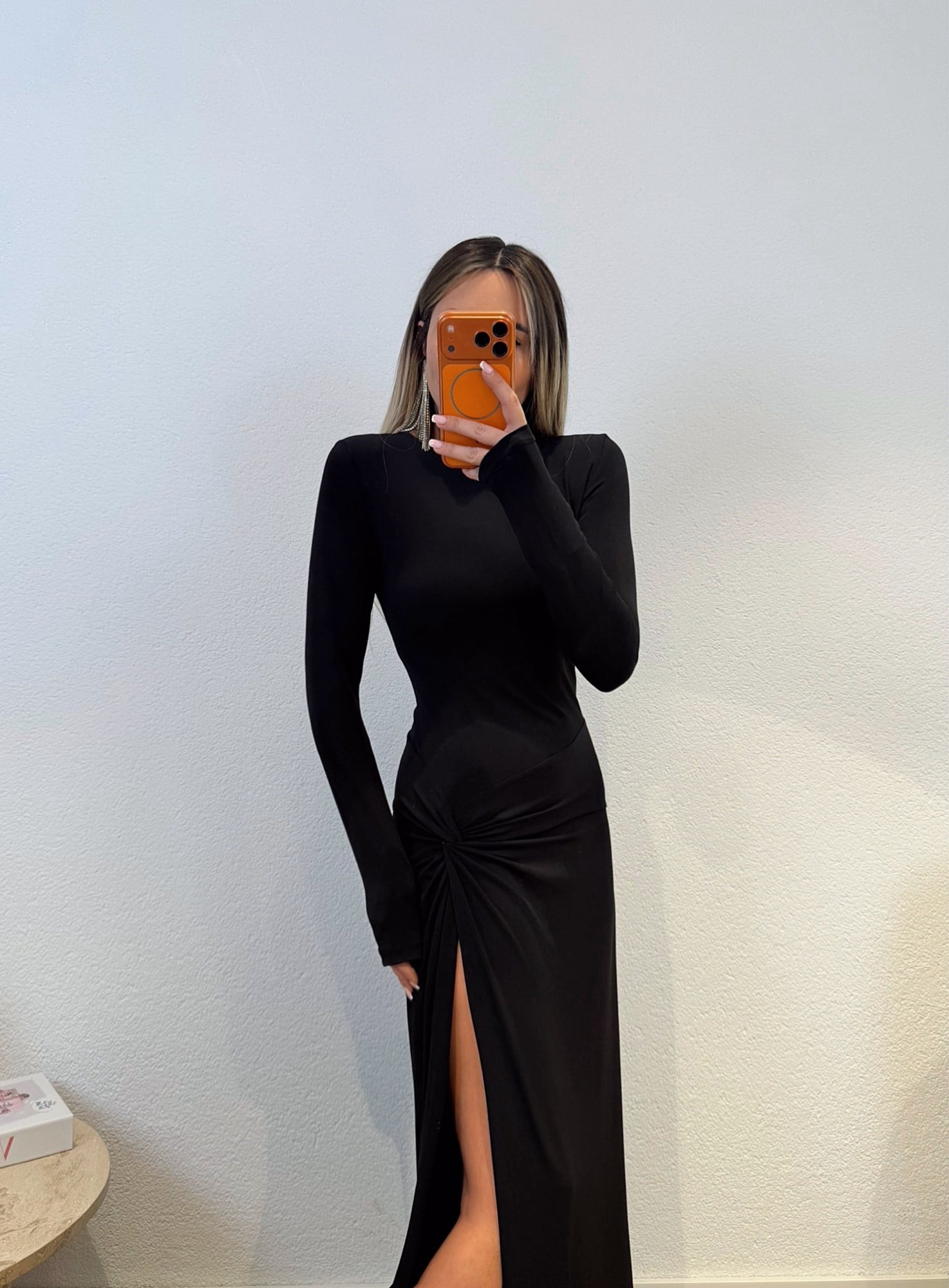 Premium Derin Yırtmaçlı Maxi Eibise
