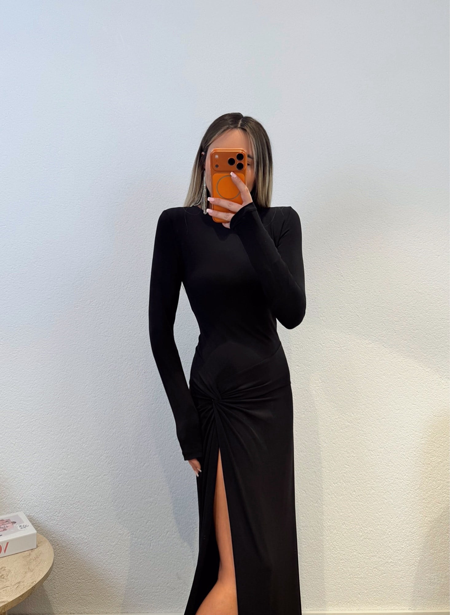 Premium Derin Yırtmaçlı Maxi Eibise