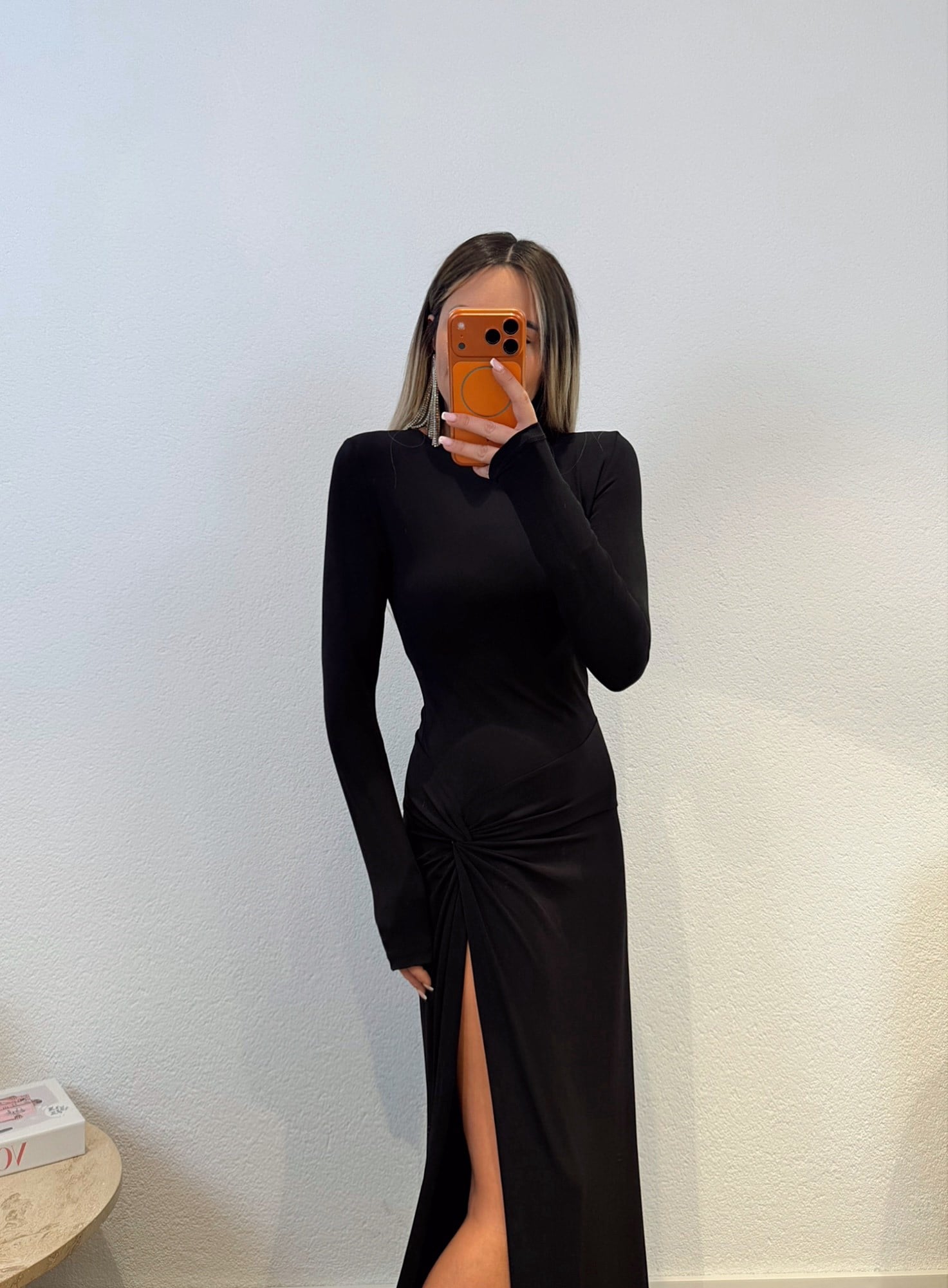 Premium Derin Yırtmaçlı Maxi Eibise