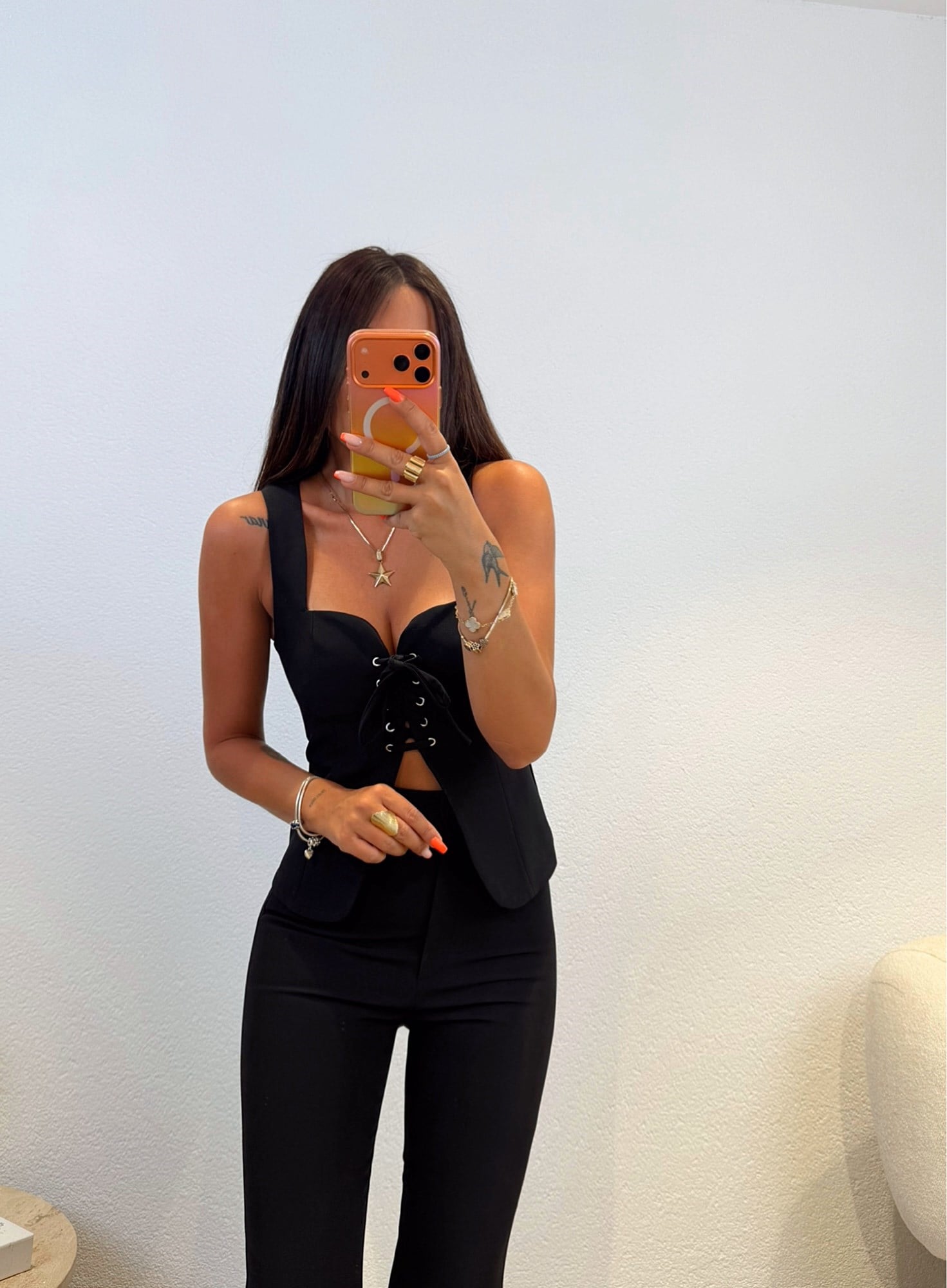 Premium Korse Pantolon Siyah Takım