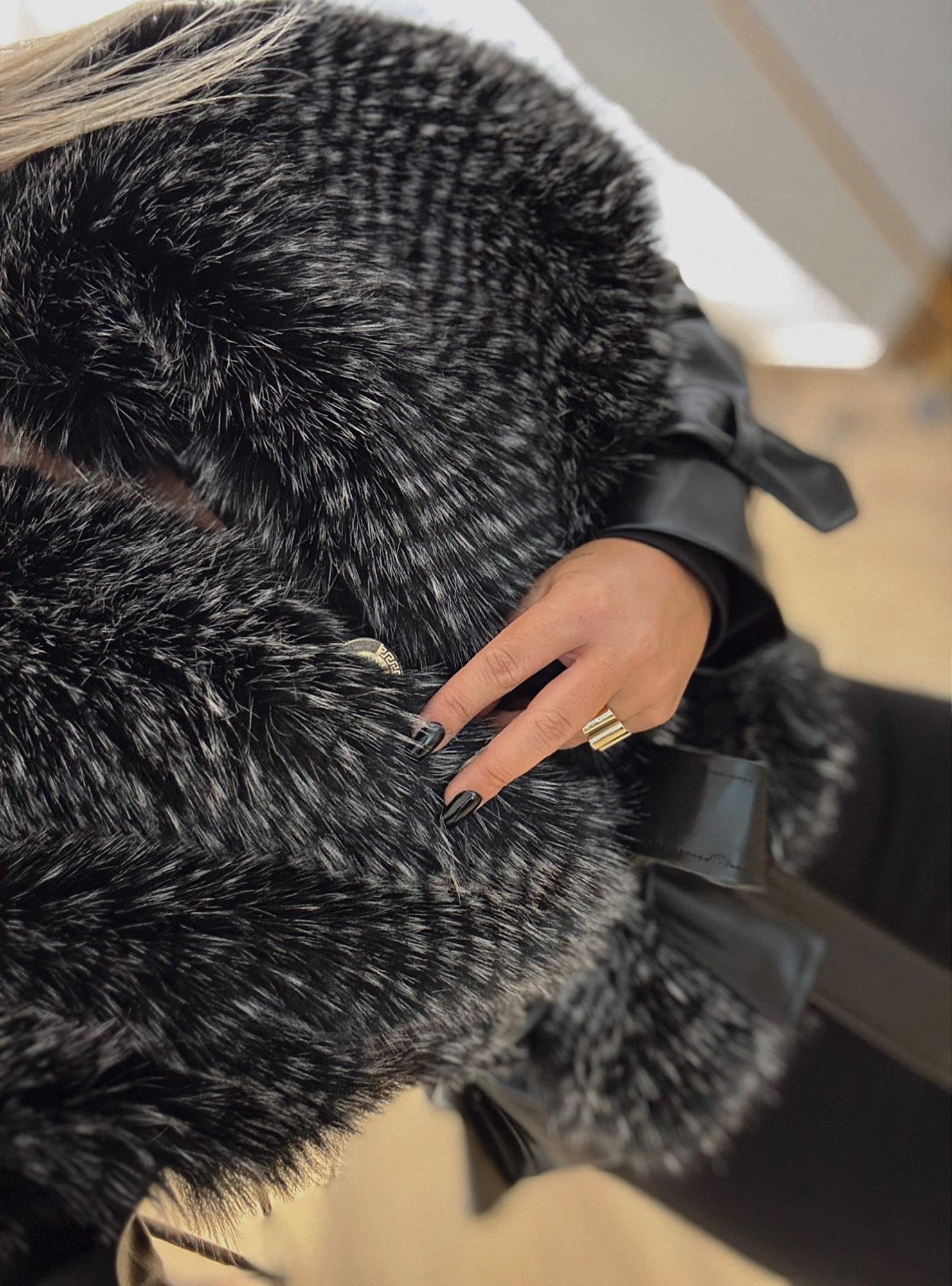 Premium Kürklü Deri Ceket