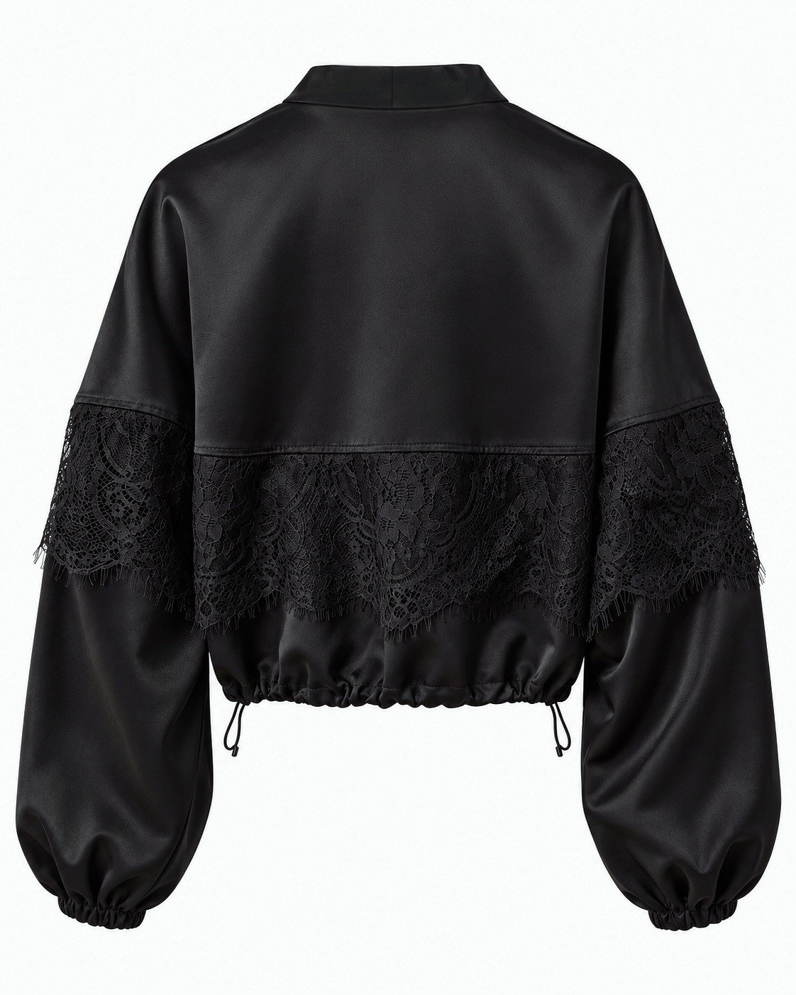 Premium Seri Dantel Detay Bomber Ceket