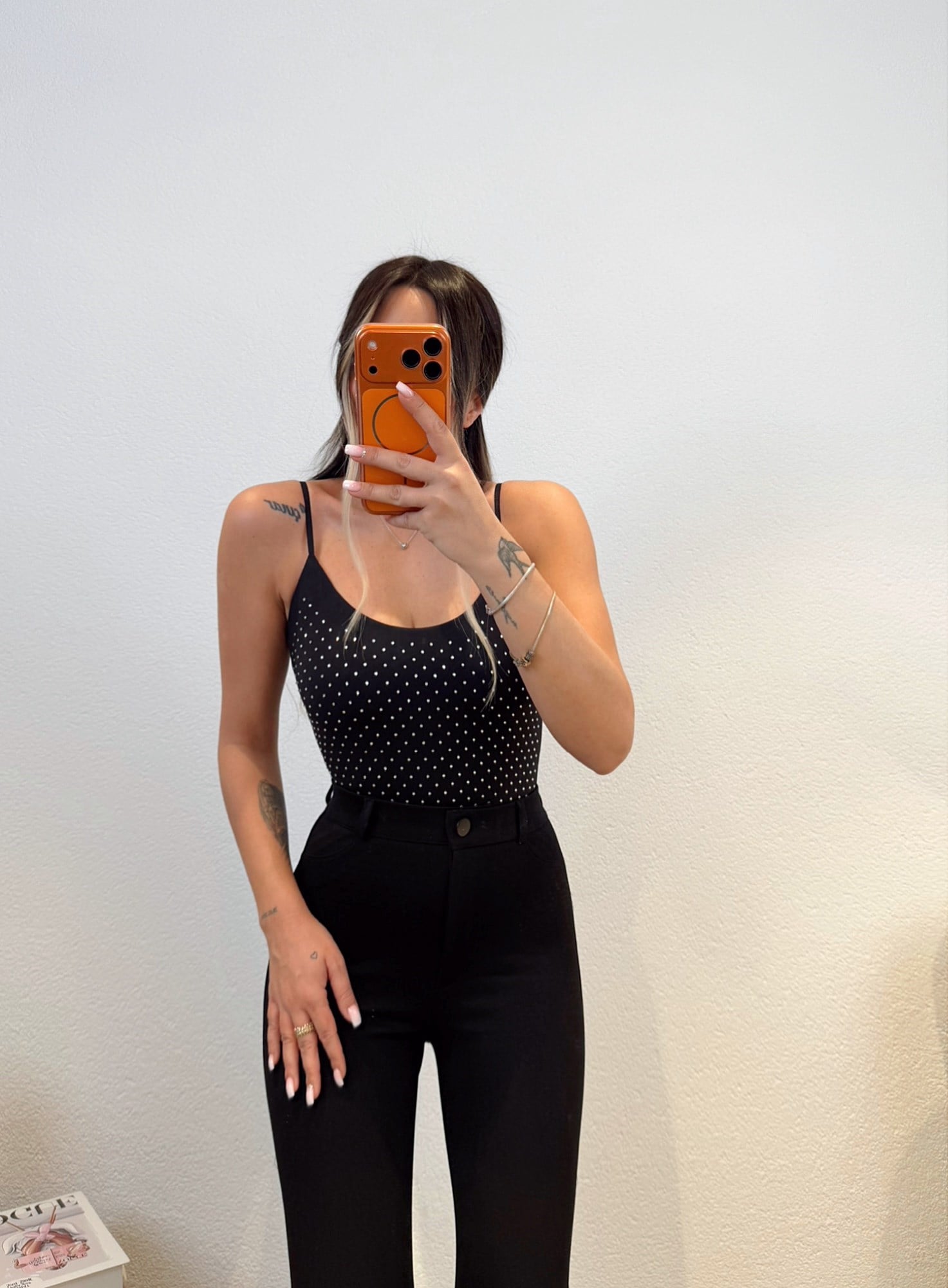 Premium Taşlı Bodysuit