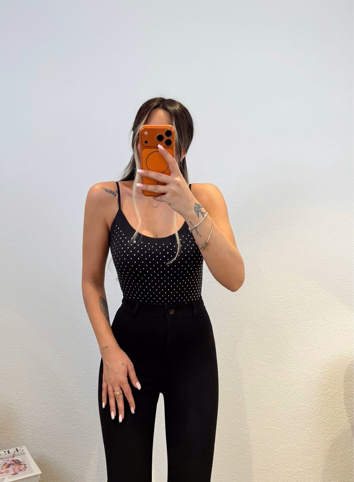 Premium Taşlı Bodysuit