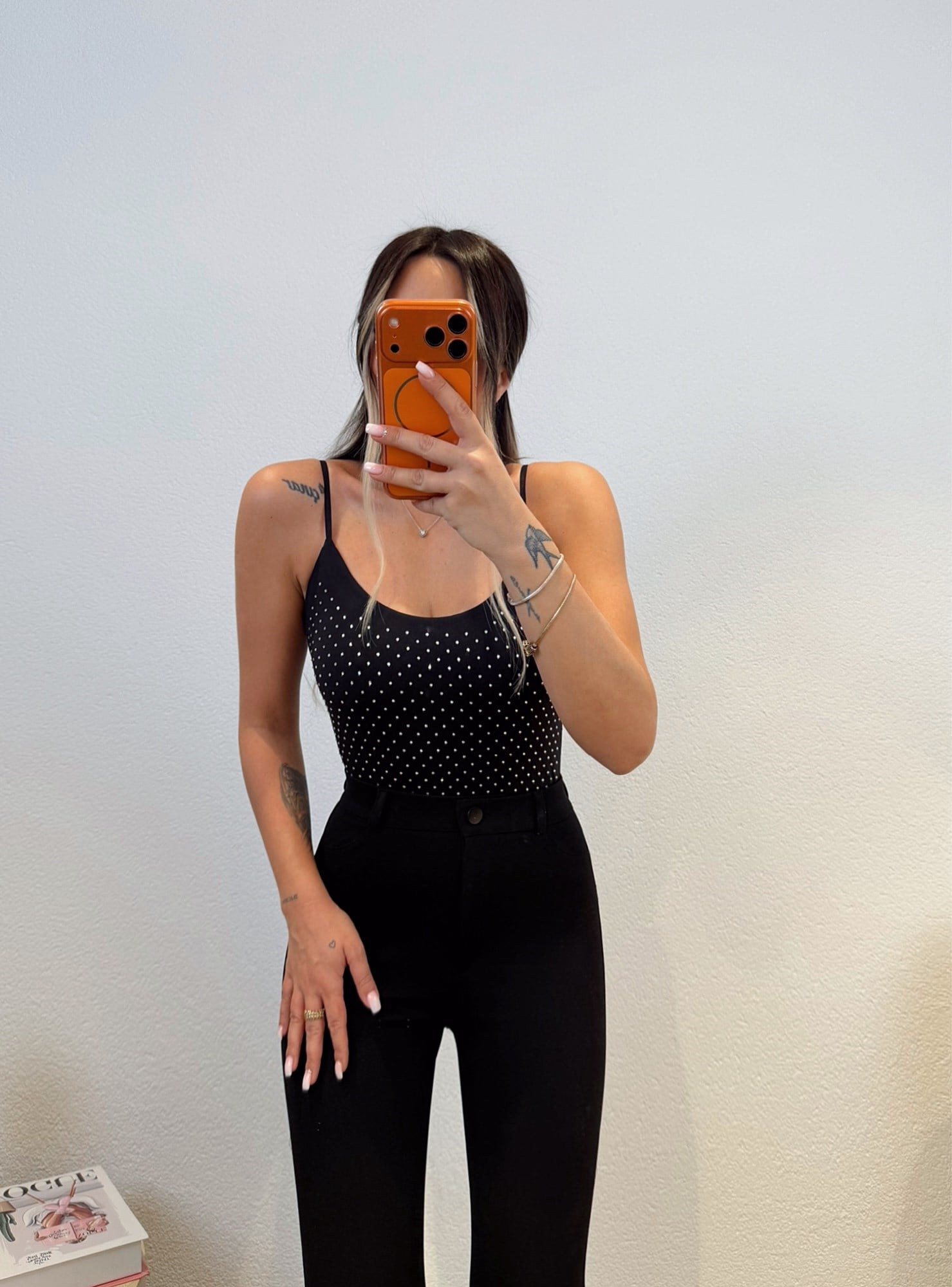 Premium Taşlı Bodysuit