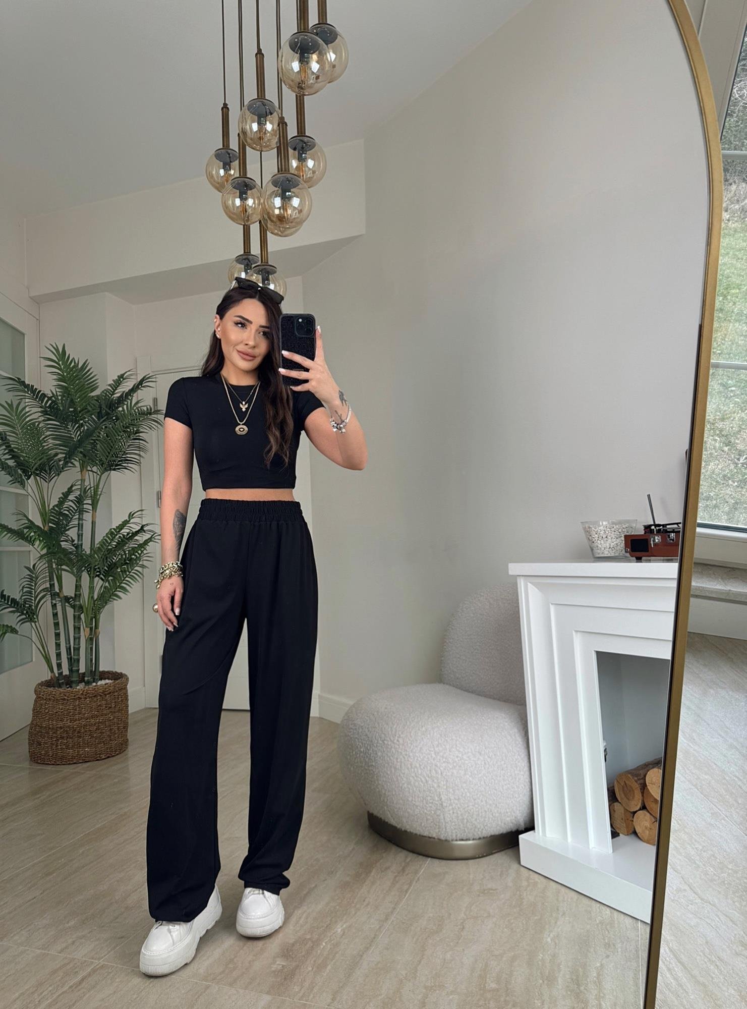 Sandy Crop & Pantolon Rahat Takım