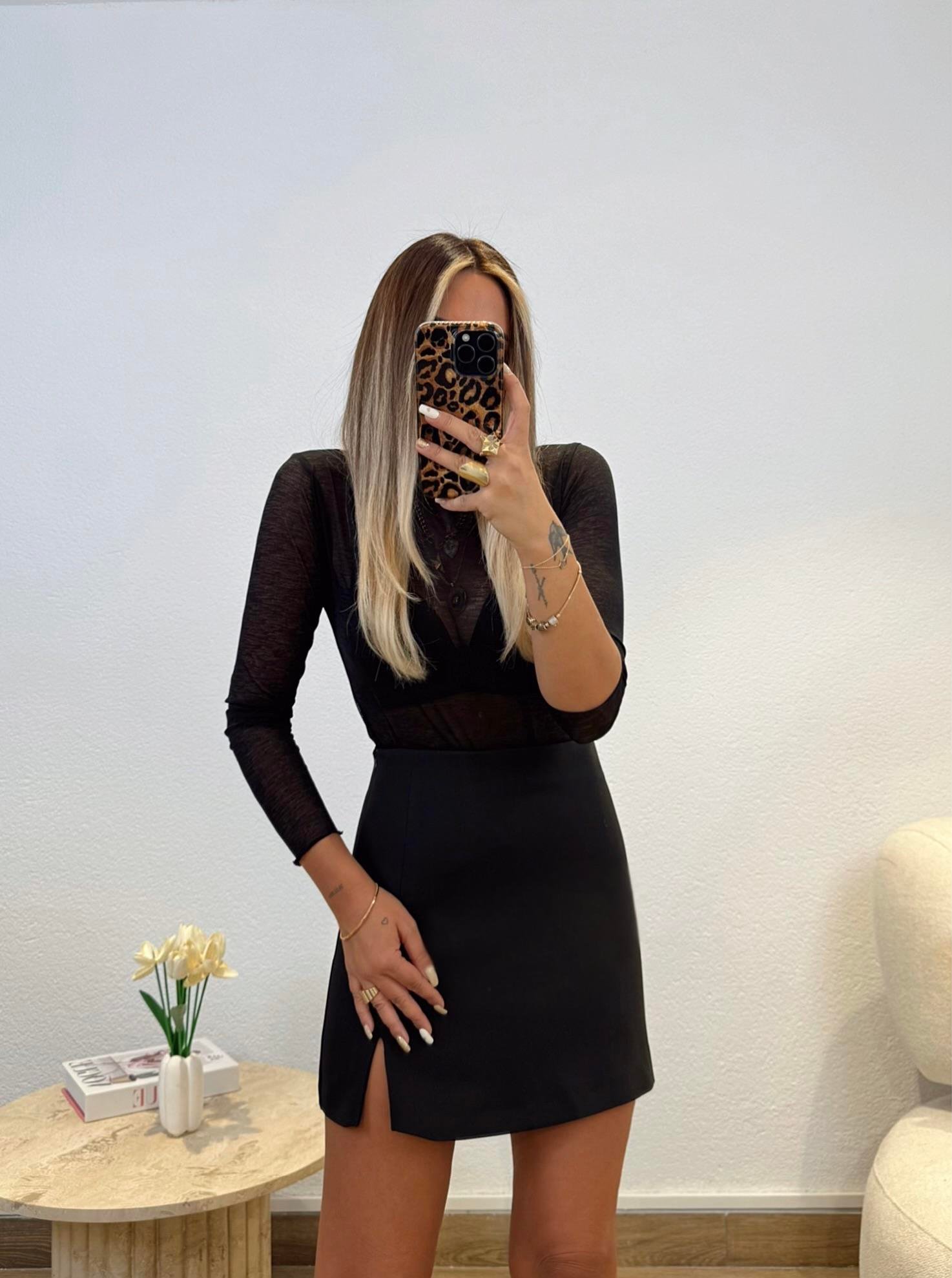 Siyah Mini Şort Etek