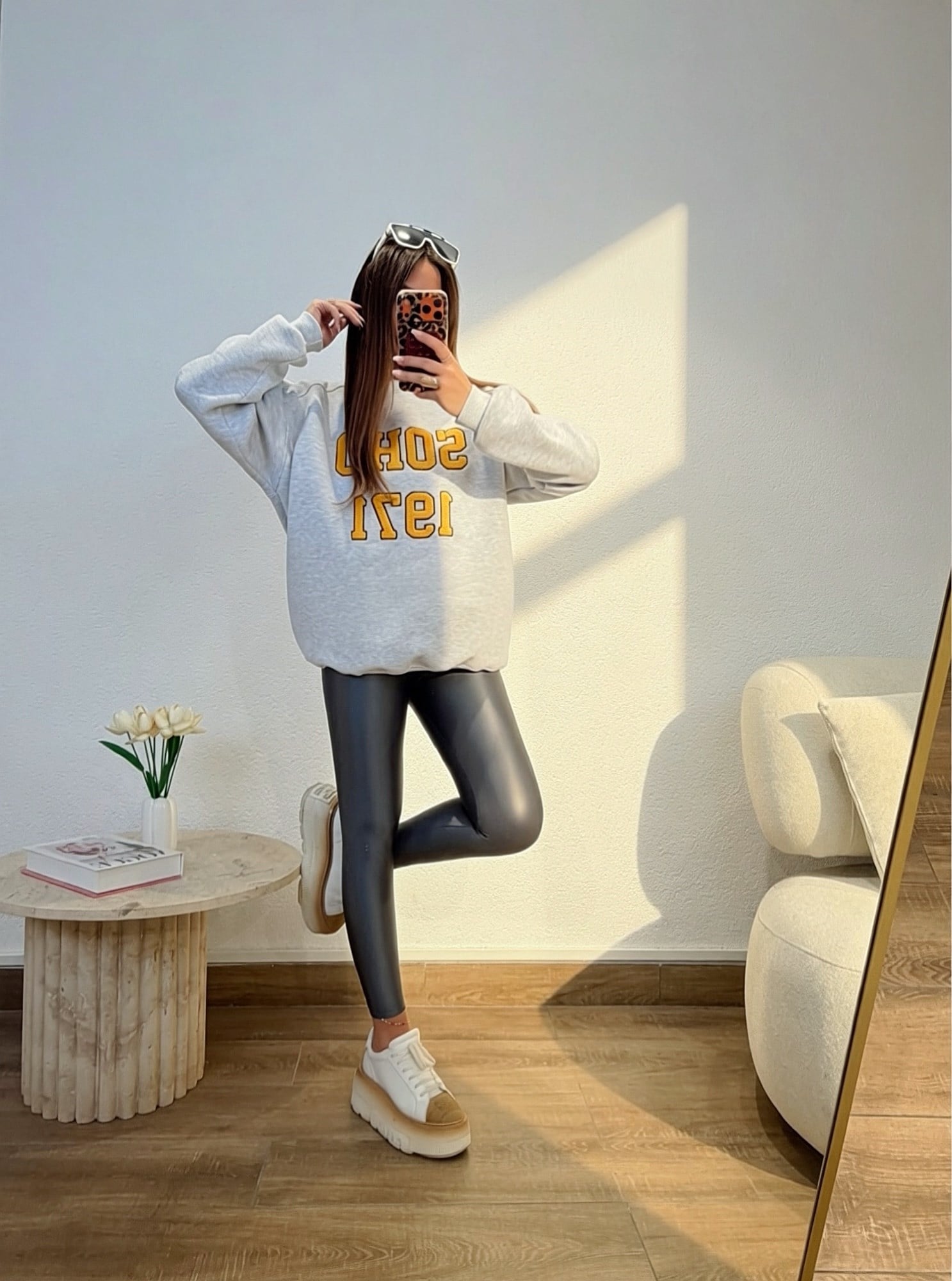 Soho Şardonlu Gri Sweatshirt