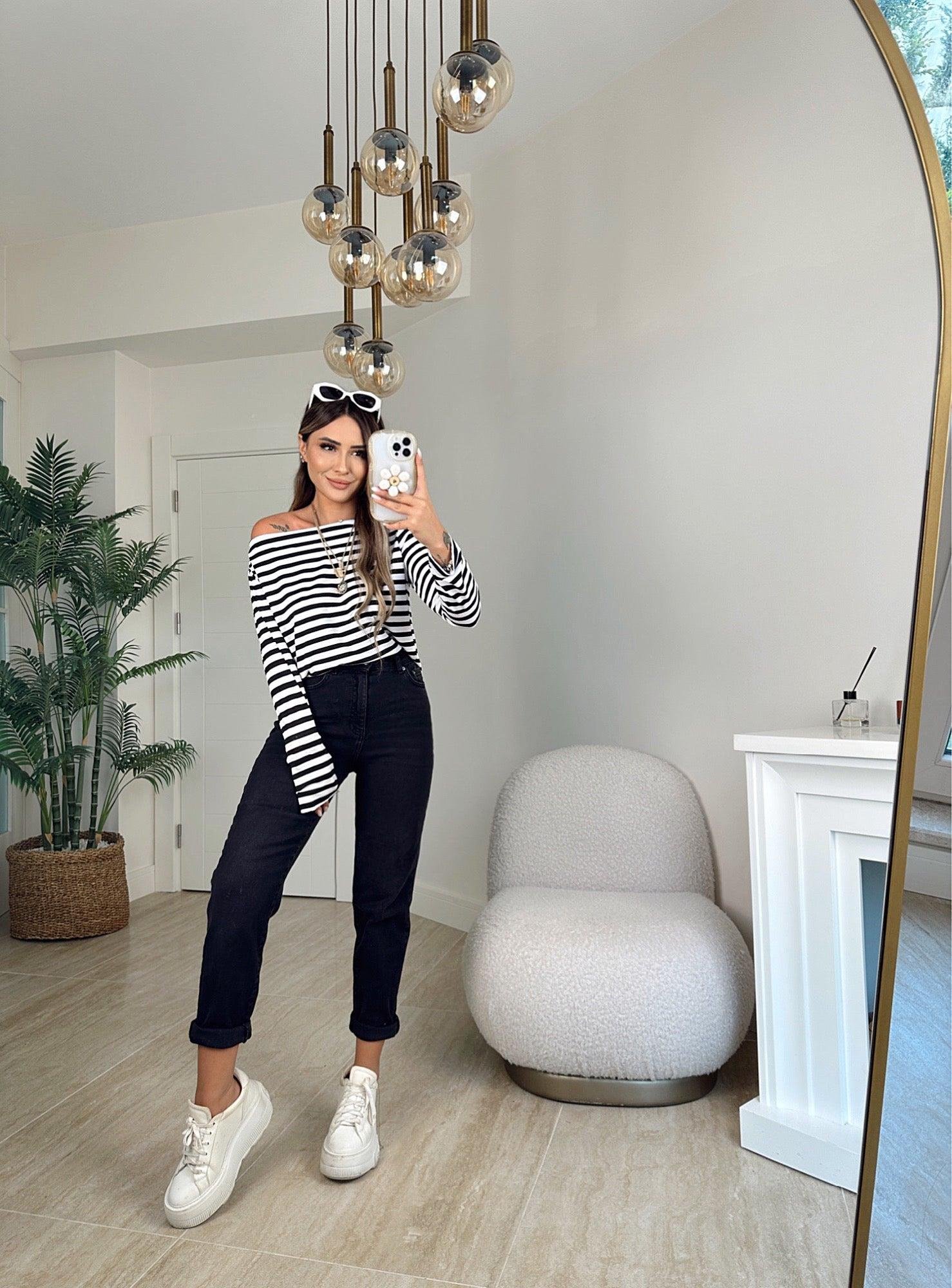 Topshop Likralı Mom Jean