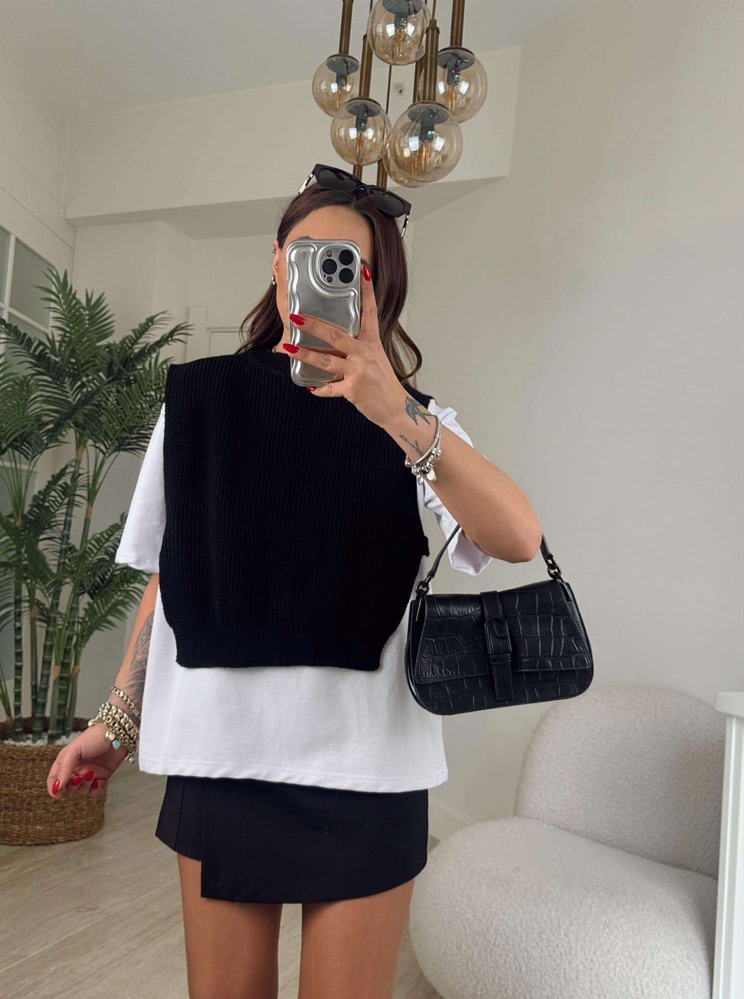 Triko Suveter Detay Detay Basic