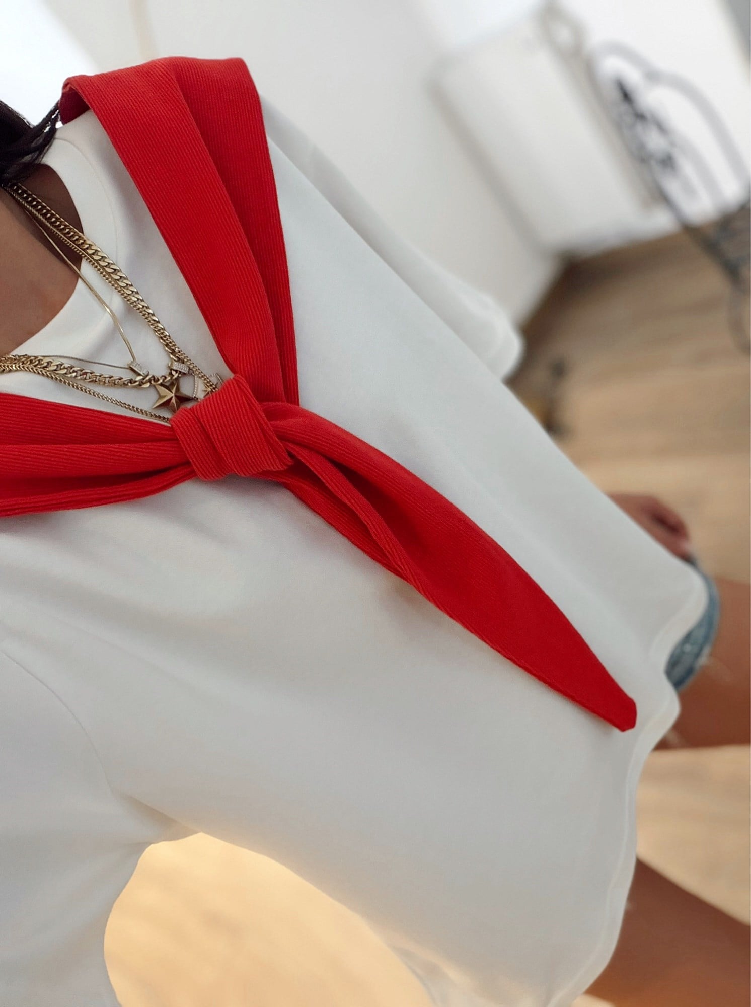 Twst Model Kırmızı Bağlamalı Basic