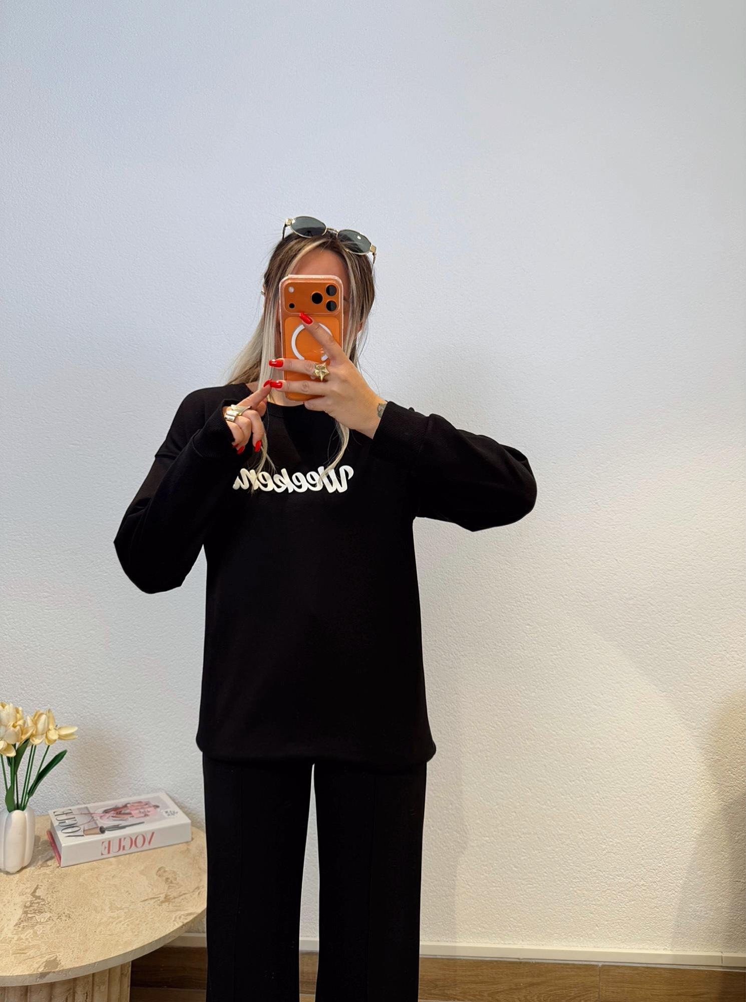 Weekend Baskılı Sweatshirt