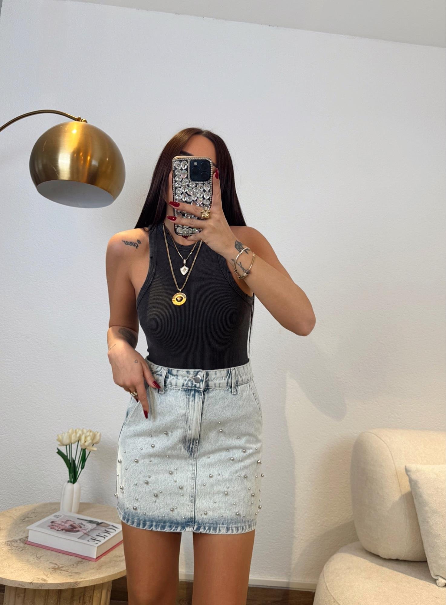 Yıkamalı Halter Yaka Fitilli Badi