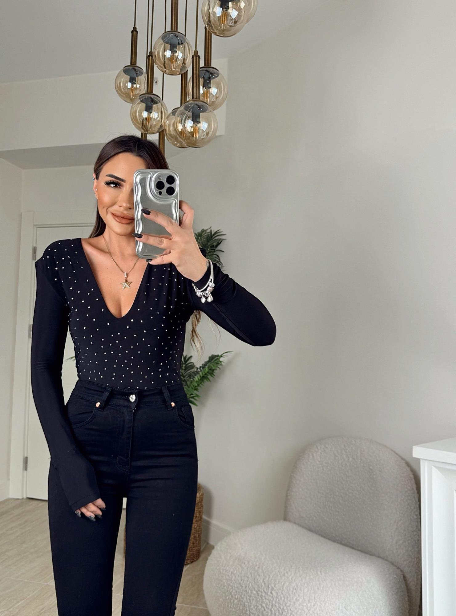 Z.A Bilek Boy Toparlayıcı Siyah Skinny Jean