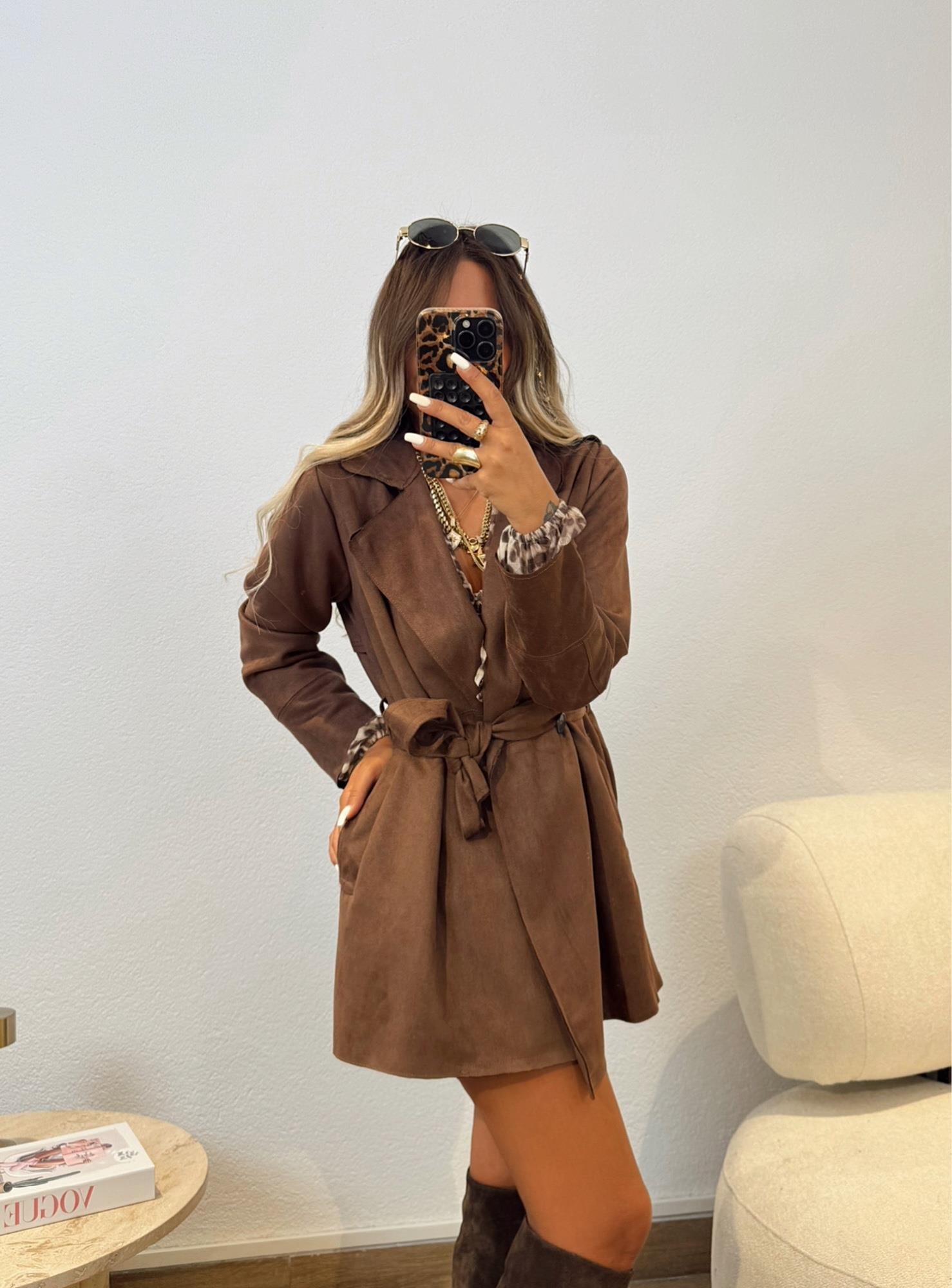 Z.a Kahve Nubuk Trench