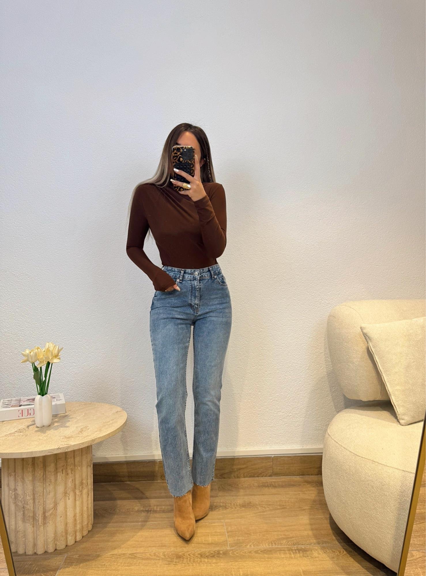 Z.a Açık Mavi Kesik Paça Boyfit Jean