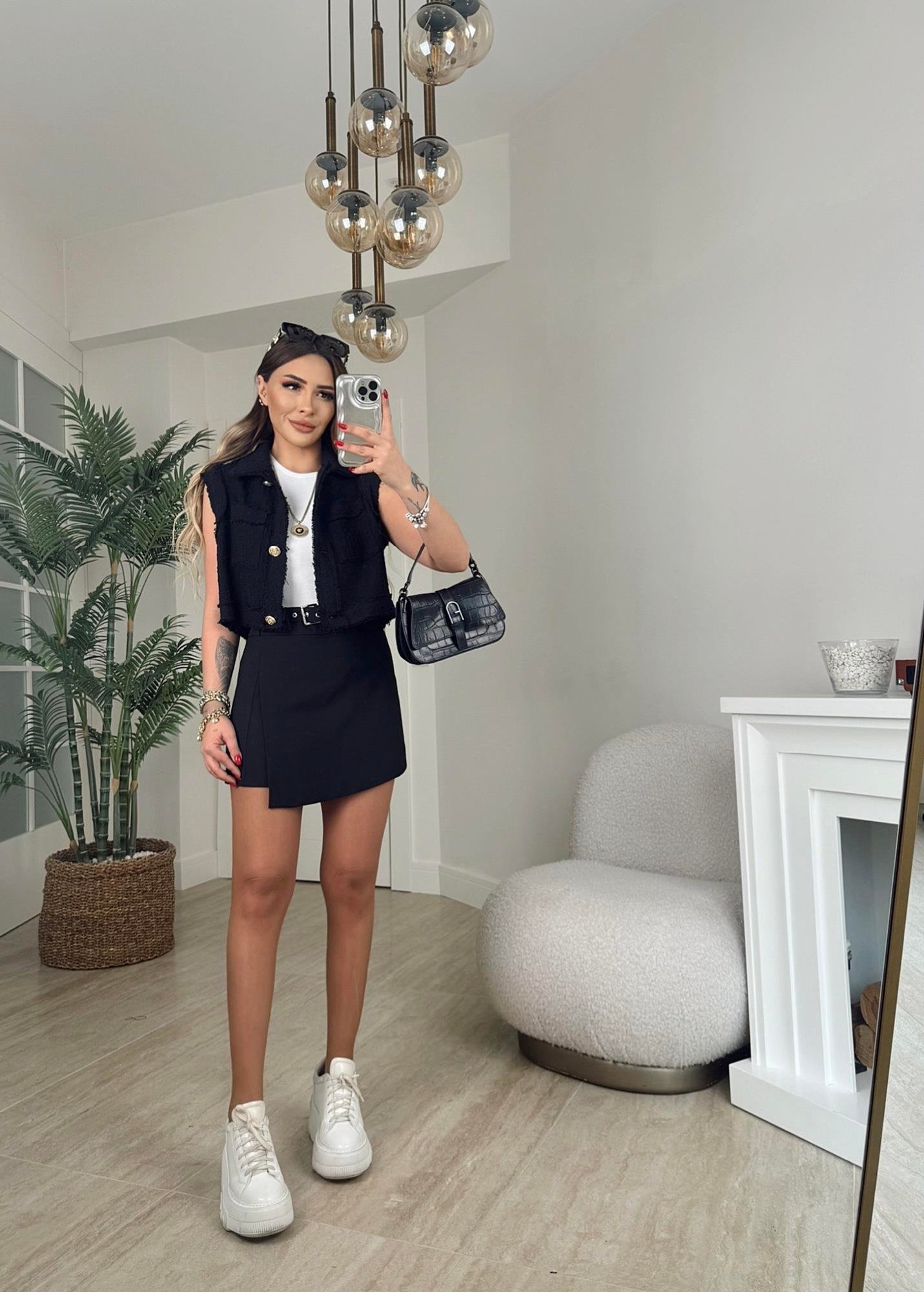 Z.A Gold Düğmeli Tüvit Yelek