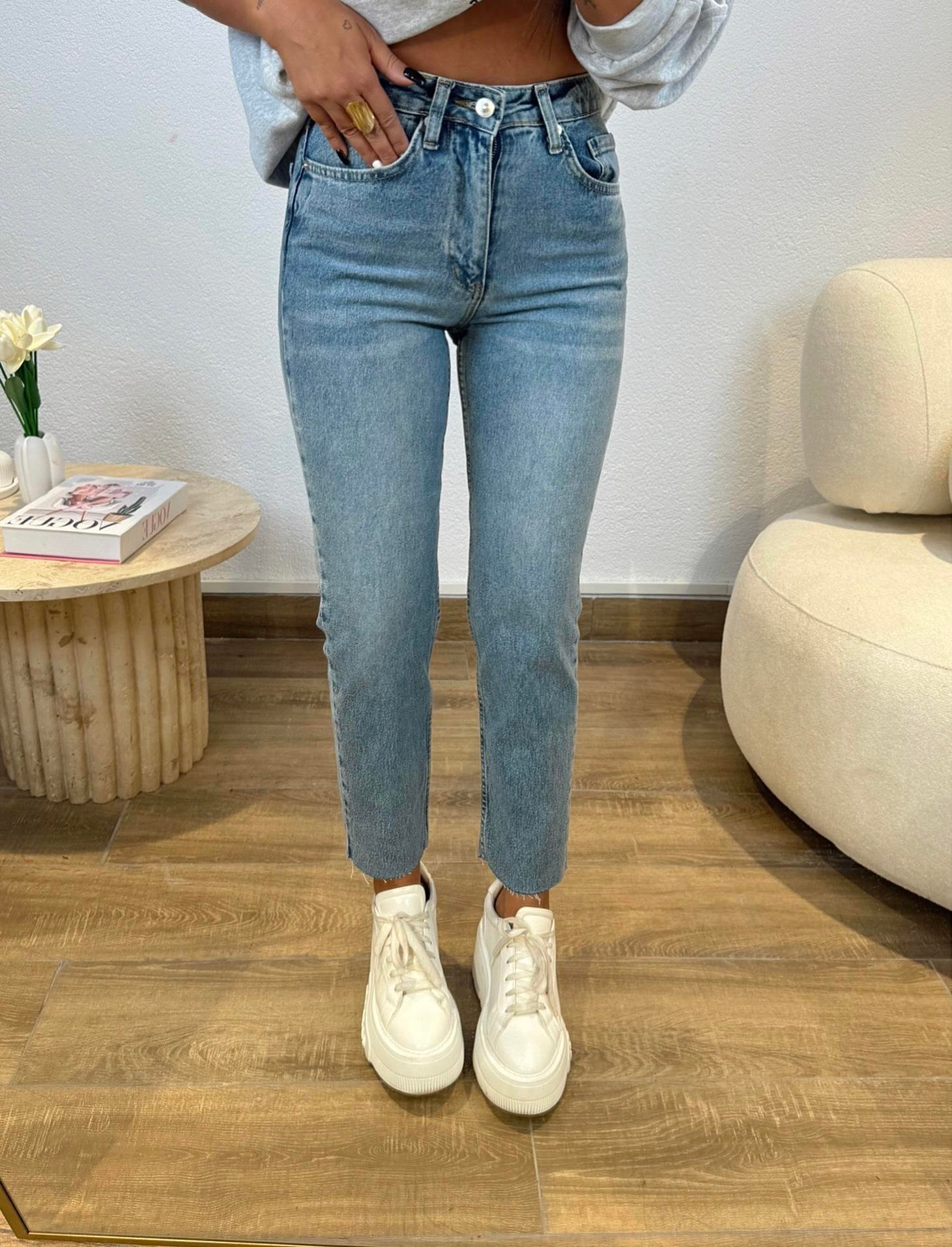 Z.a Açık Mavi Yıkamalı Boy Fit Jean