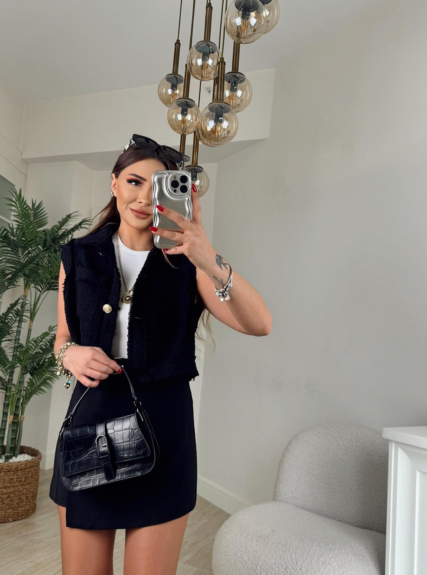 Z.A Gold Düğmeli Tüvit Yelek