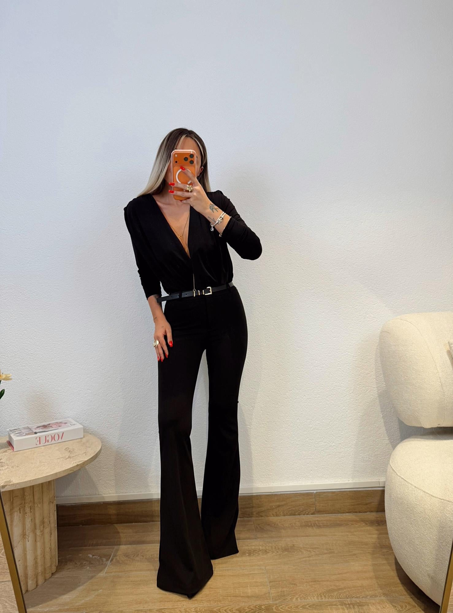 Z.a İspanyol Paça Siyah Pantolon