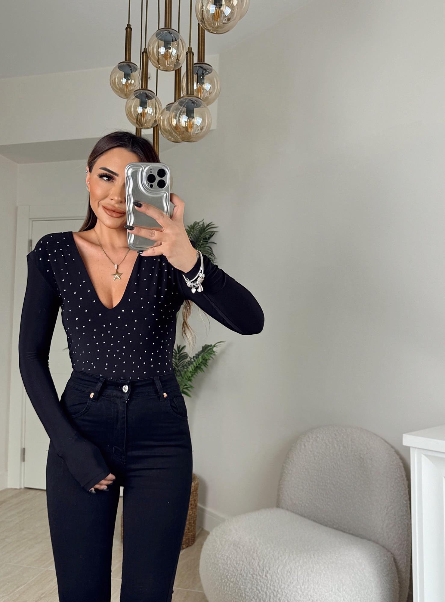 Z.A Bilek Boy Toparlayıcı Siyah Skinny Jean