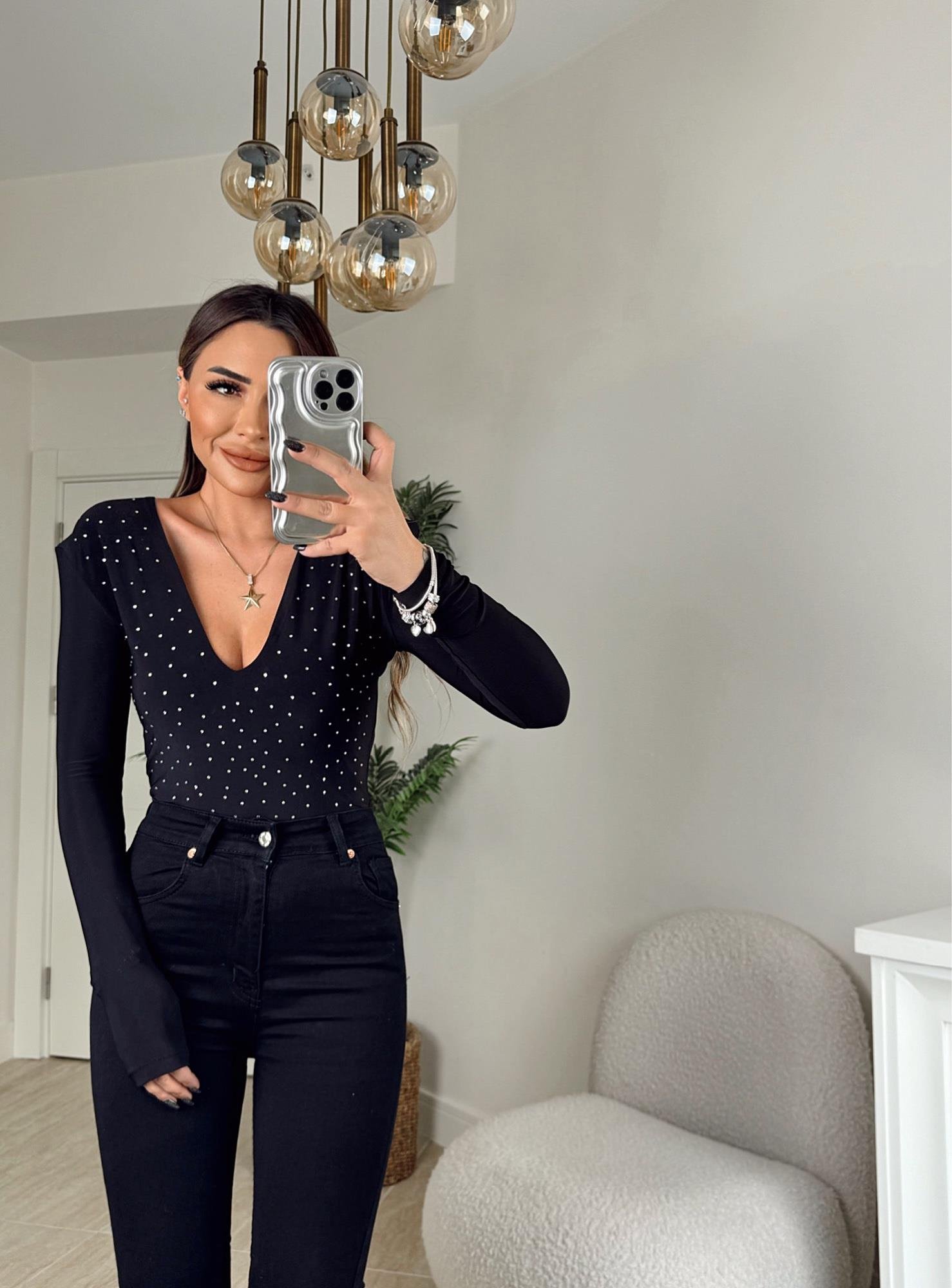 Z.A Bilek Boy Toparlayıcı Siyah Skinny Jean