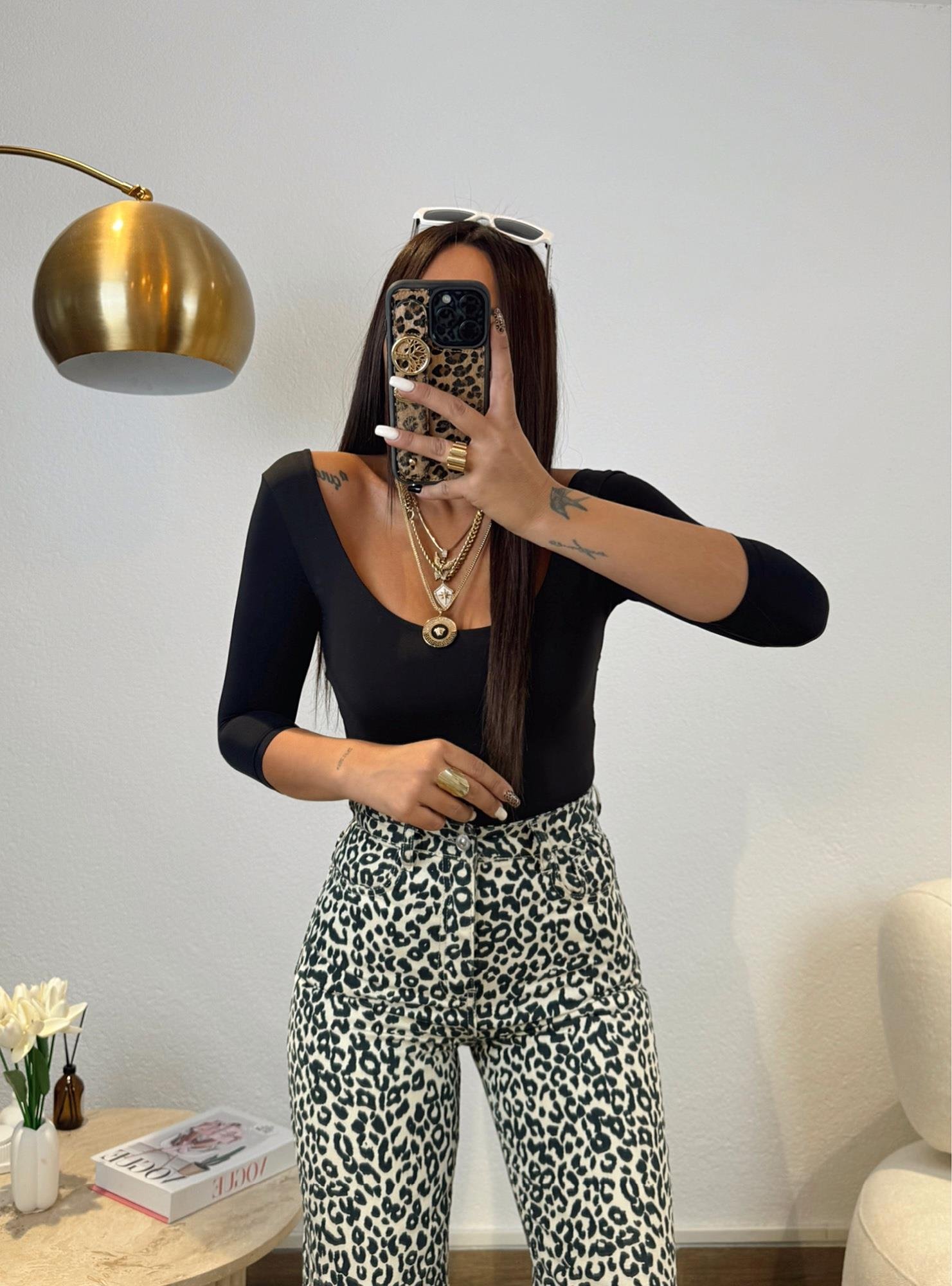 Z.a Leopar Desen Bol Paça Jean