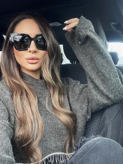 Z.A Model Taşlı Antrasit Crop Kazak