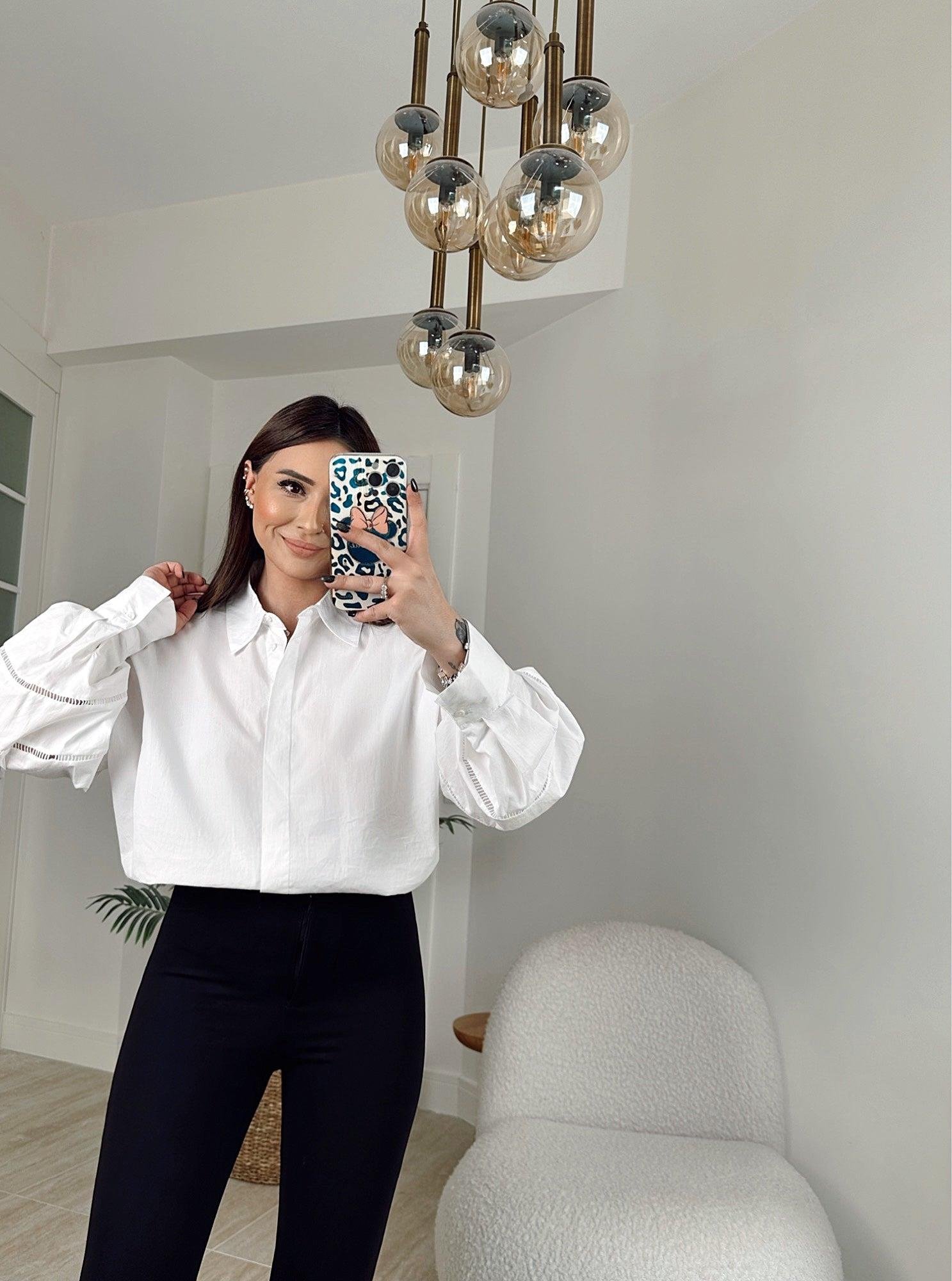 Z.A Balon Kol Oversize Poplin Gömlek
