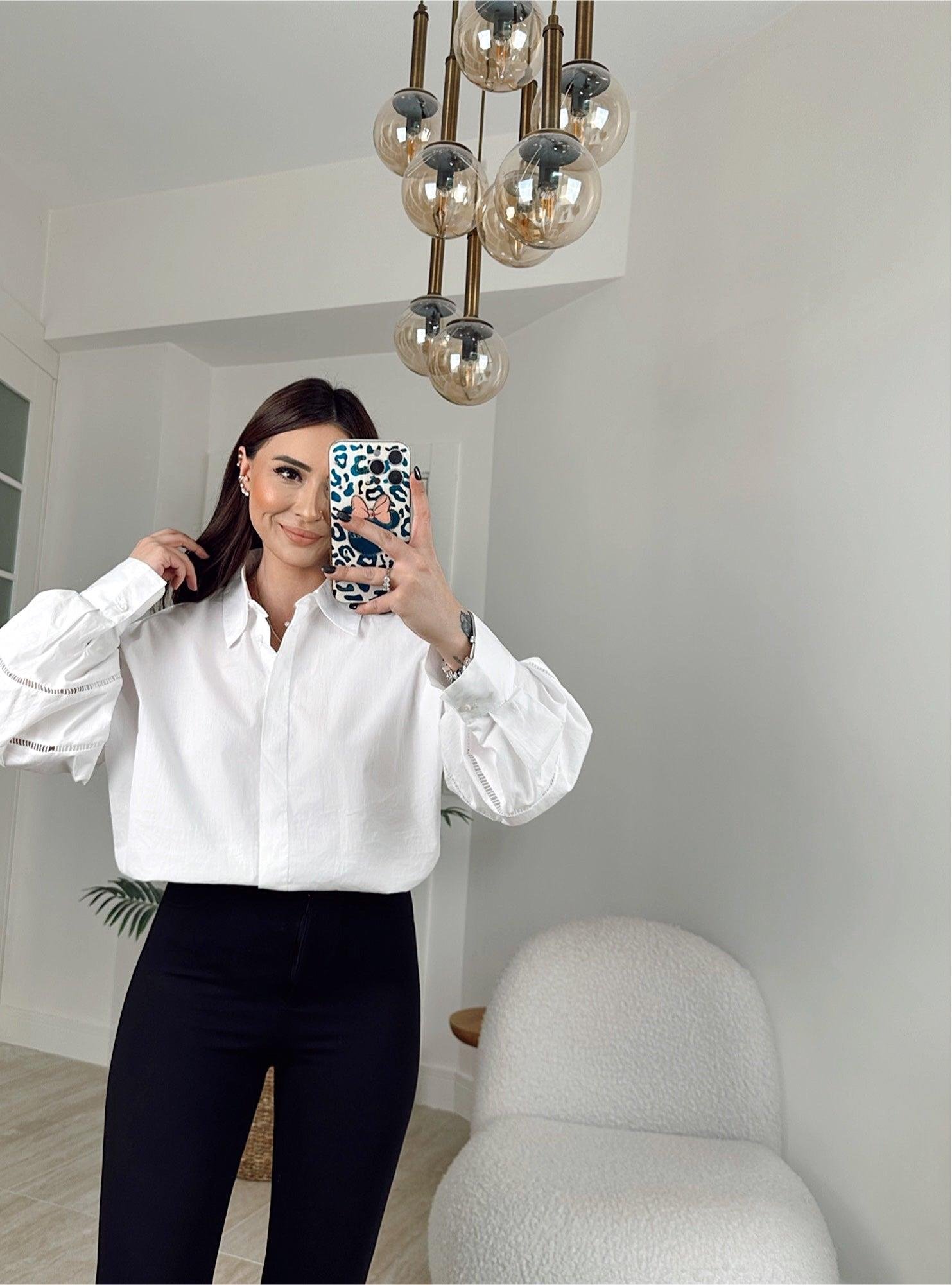 Z.A Balon Kol Oversize Poplin Gömlek