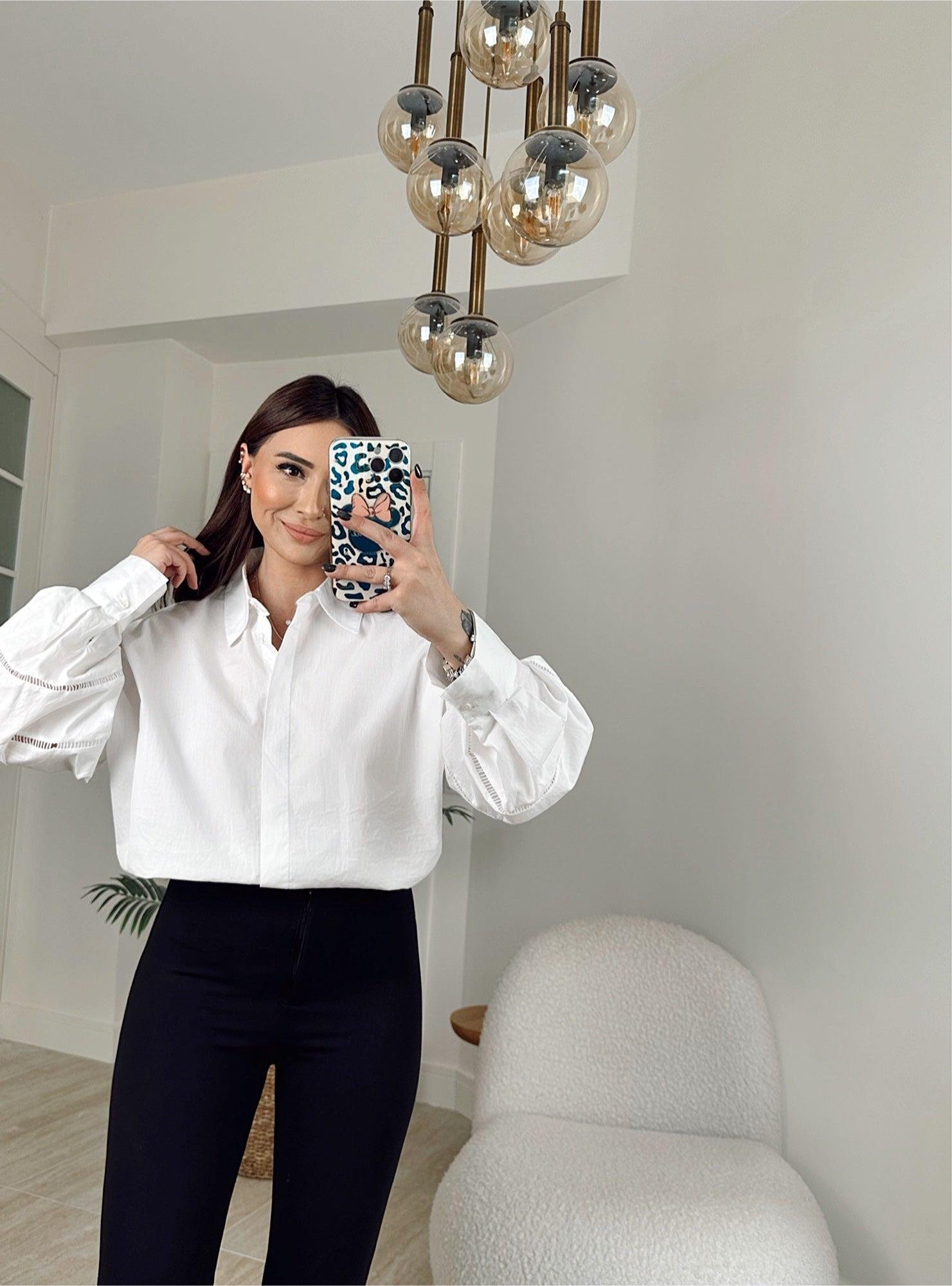 Z.A Balon Kol Oversize Poplin Gömlek