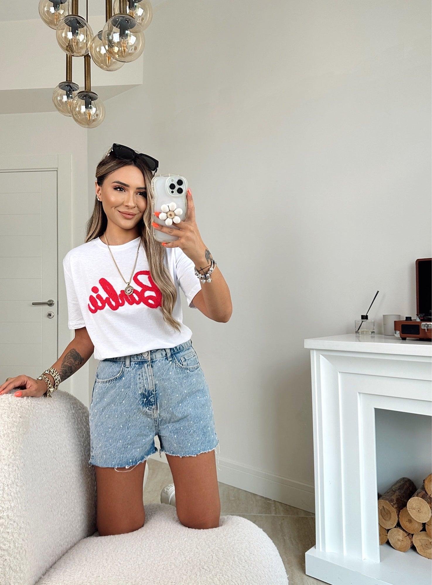 Z.A Beyaz Barbie Tshirt