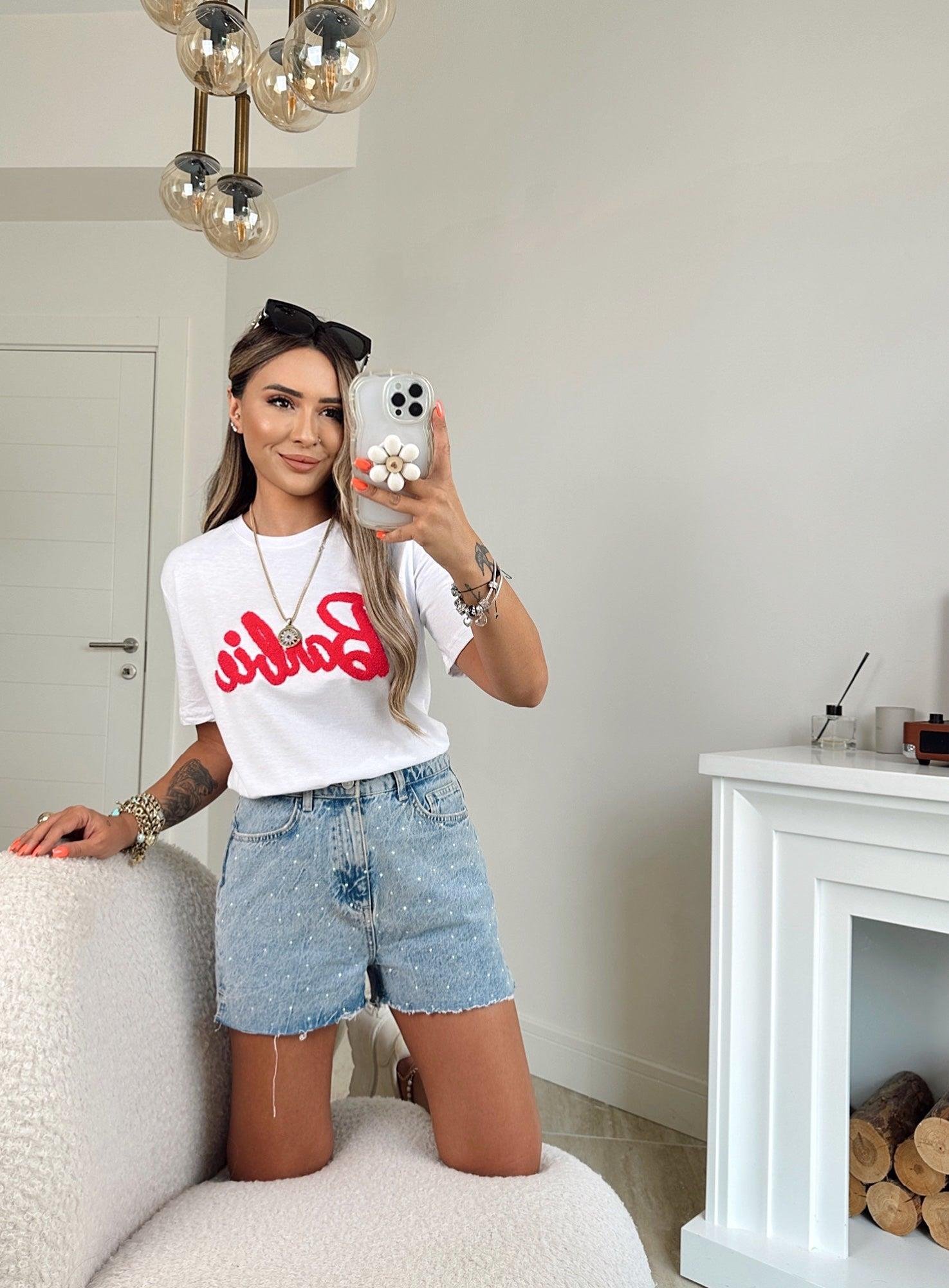 Z.A Beyaz Barbie Tshirt