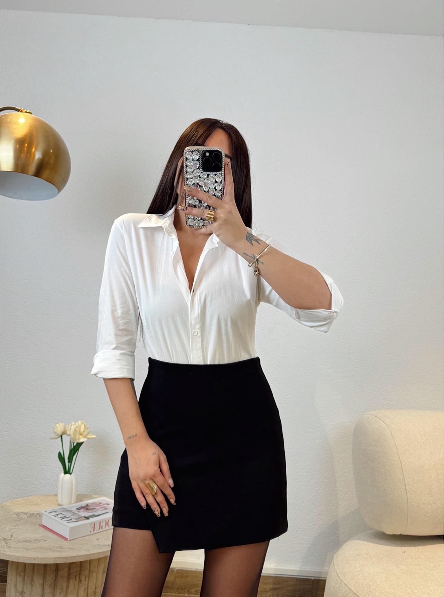 Zarf Model Crep Şort Etek