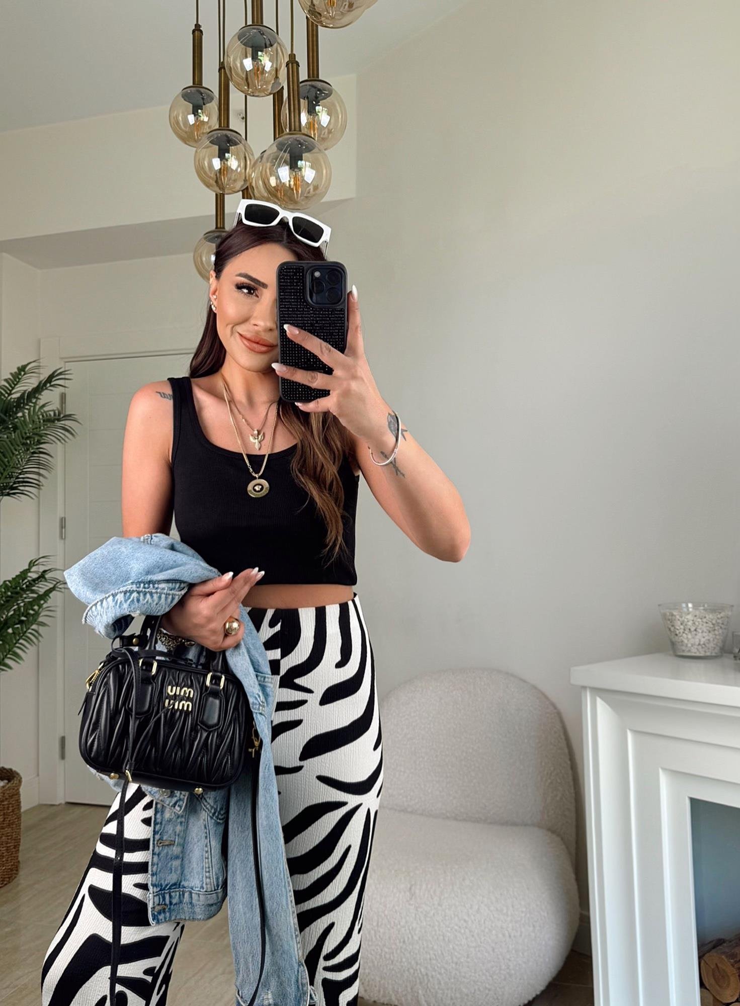 Zebra Desen Rahat Pantolon