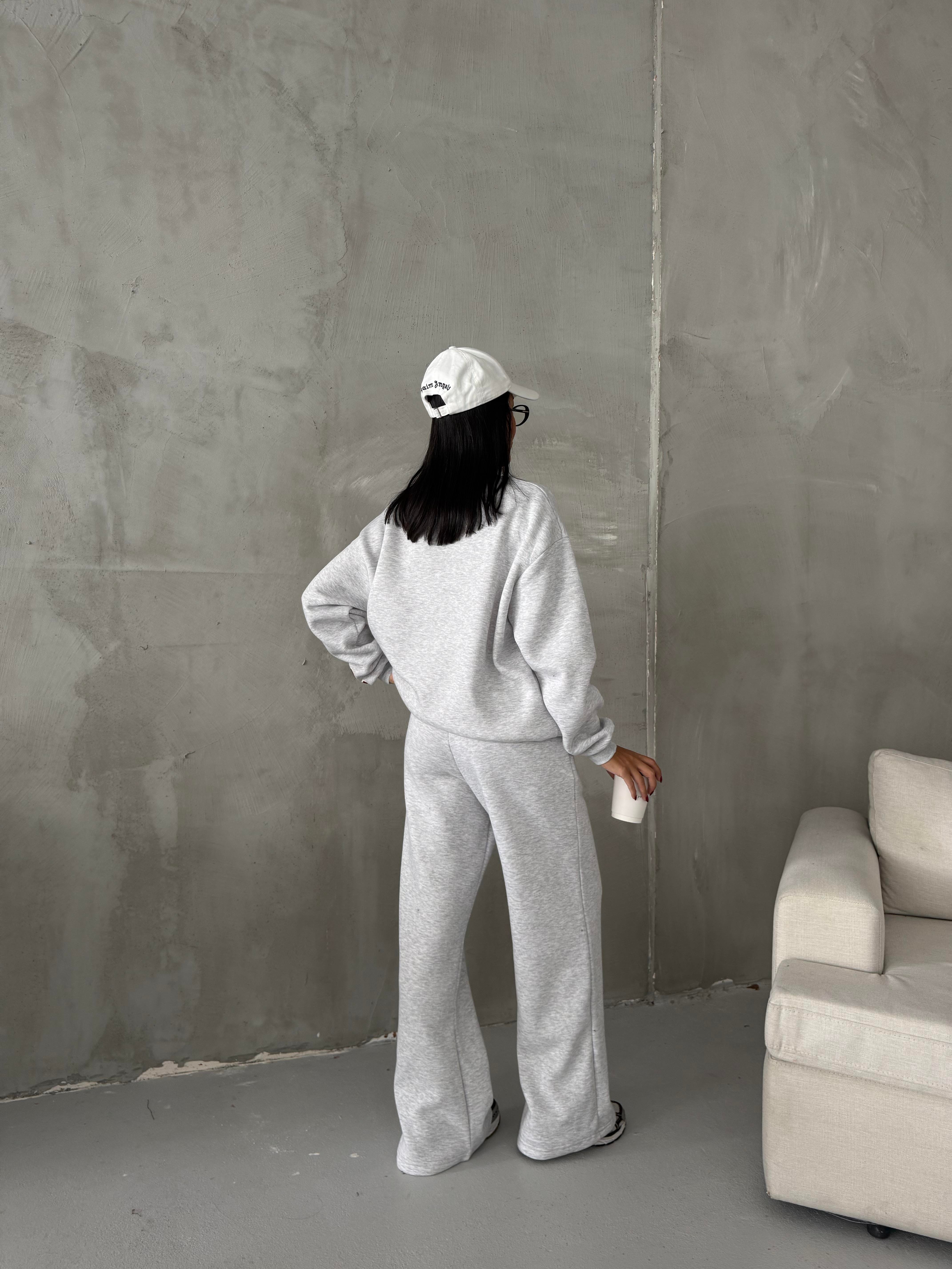 ACADEMY MARKA MUADİLİ BASKILI TAKIM GRİ