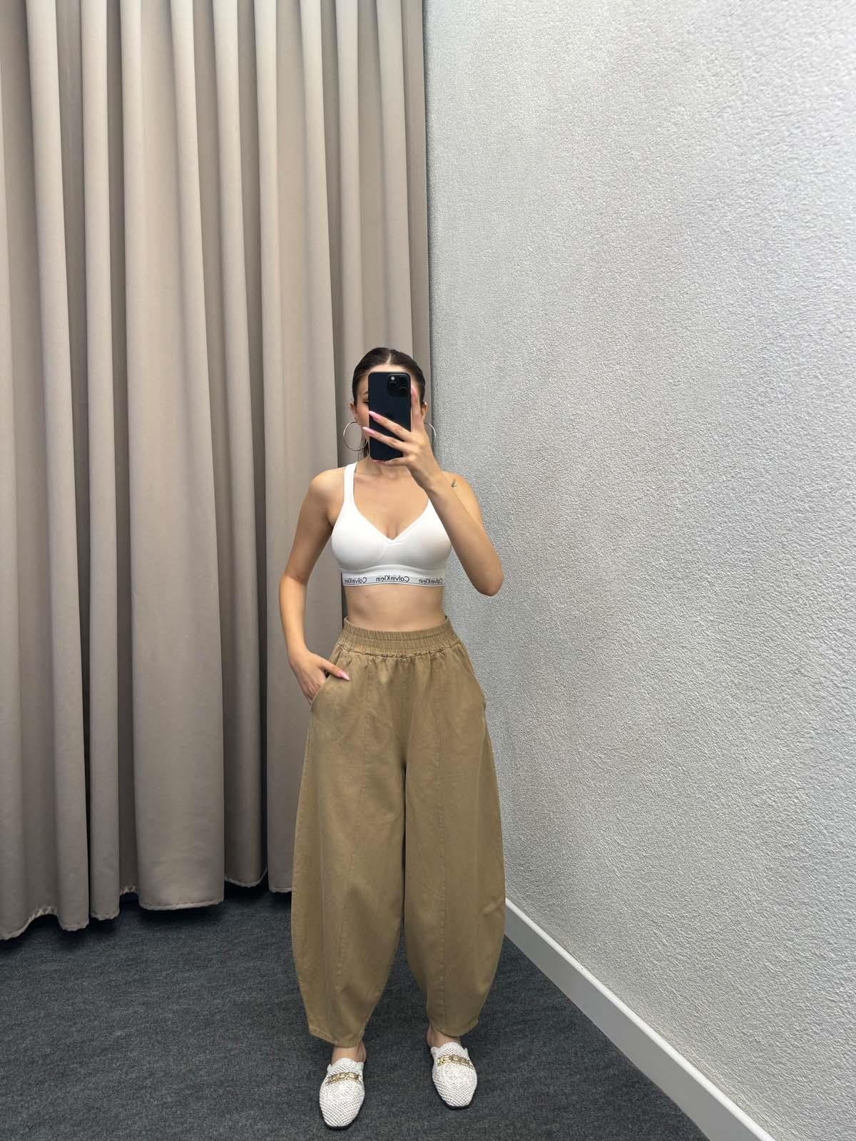 Alaaddin Bej Keten Gabardin Şalvar