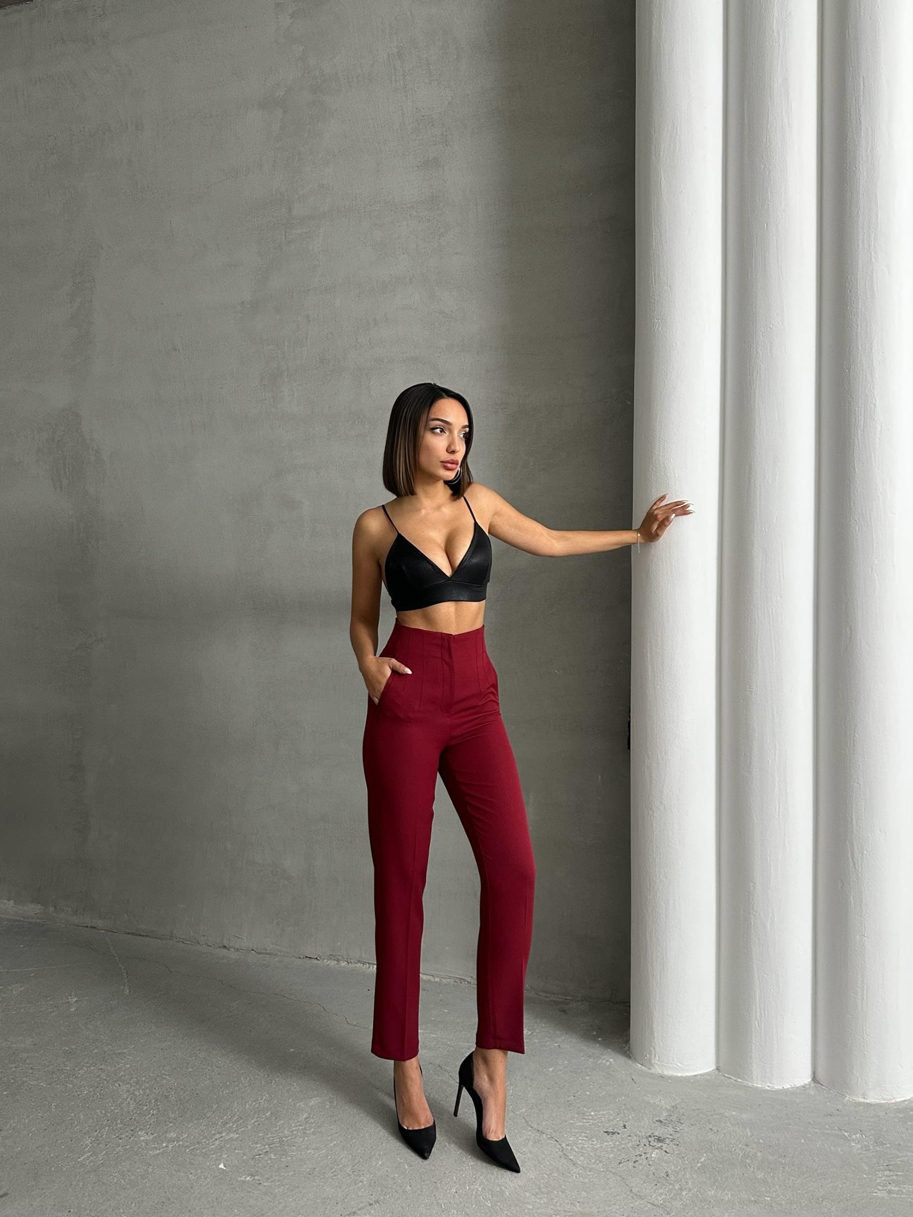 ATLAS KUMAŞ MARKA MUADİLİ FLOTALI PANTOLON BORDO