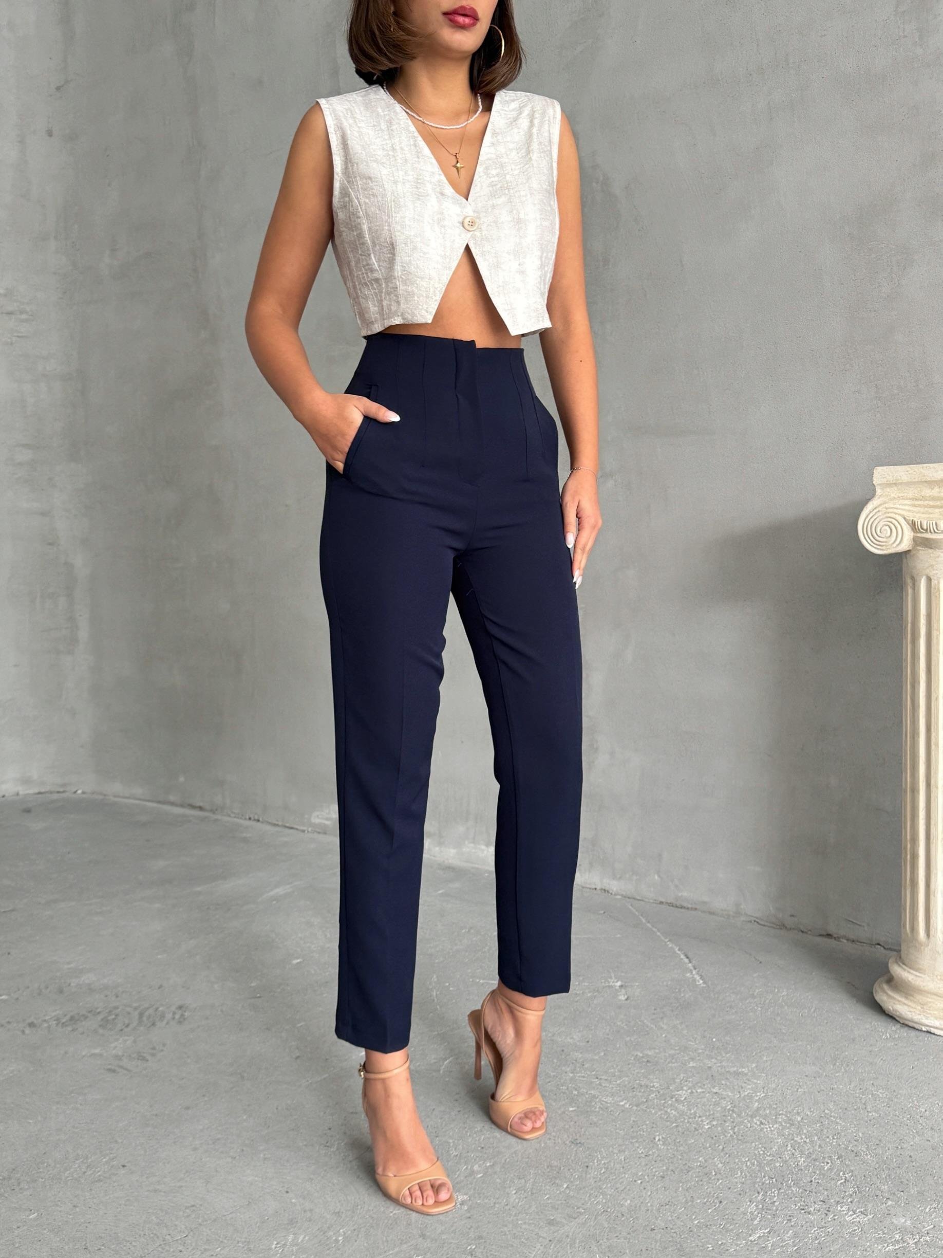 ATLAS KUMAŞ MARKA MUADİLİ FLOTALI PANTOLON LACİVERT