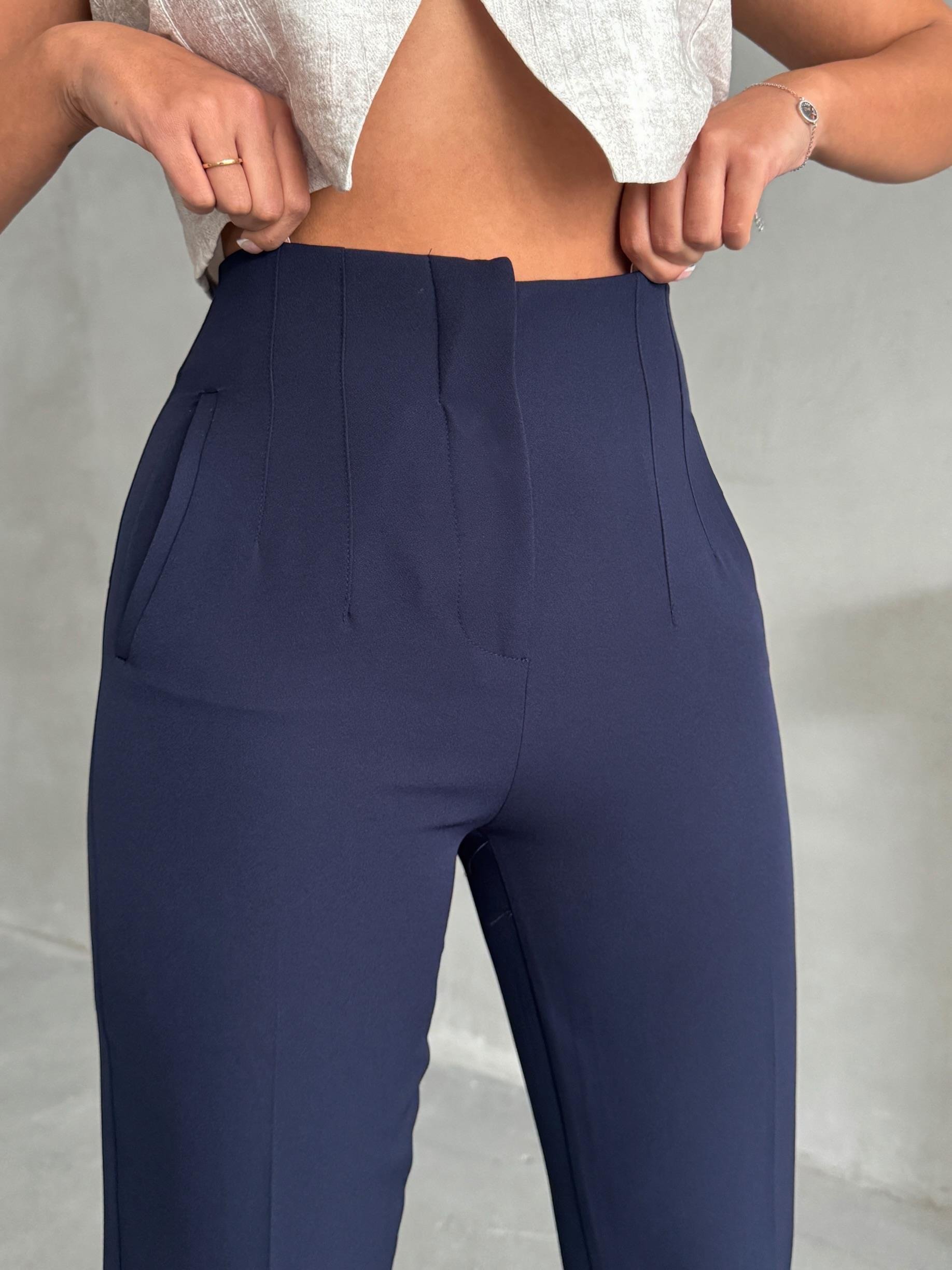 ATLAS KUMAŞ MARKA MUADİLİ FLOTALI PANTOLON LACİVERT