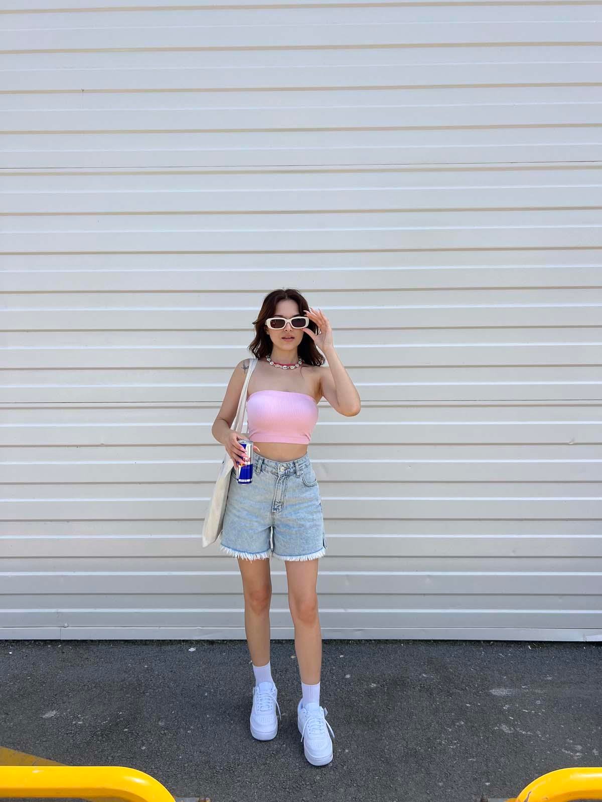 BF Püsküllü Light Mom Kot Şort