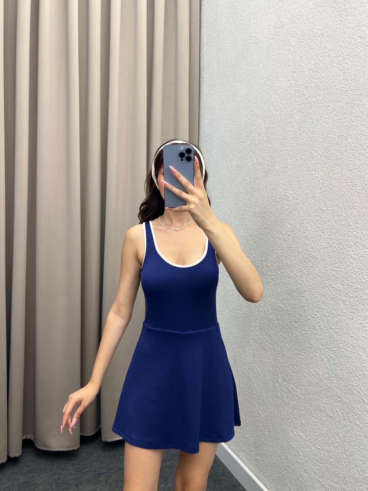 Breas Modal Şortlu Lacivert Elbise