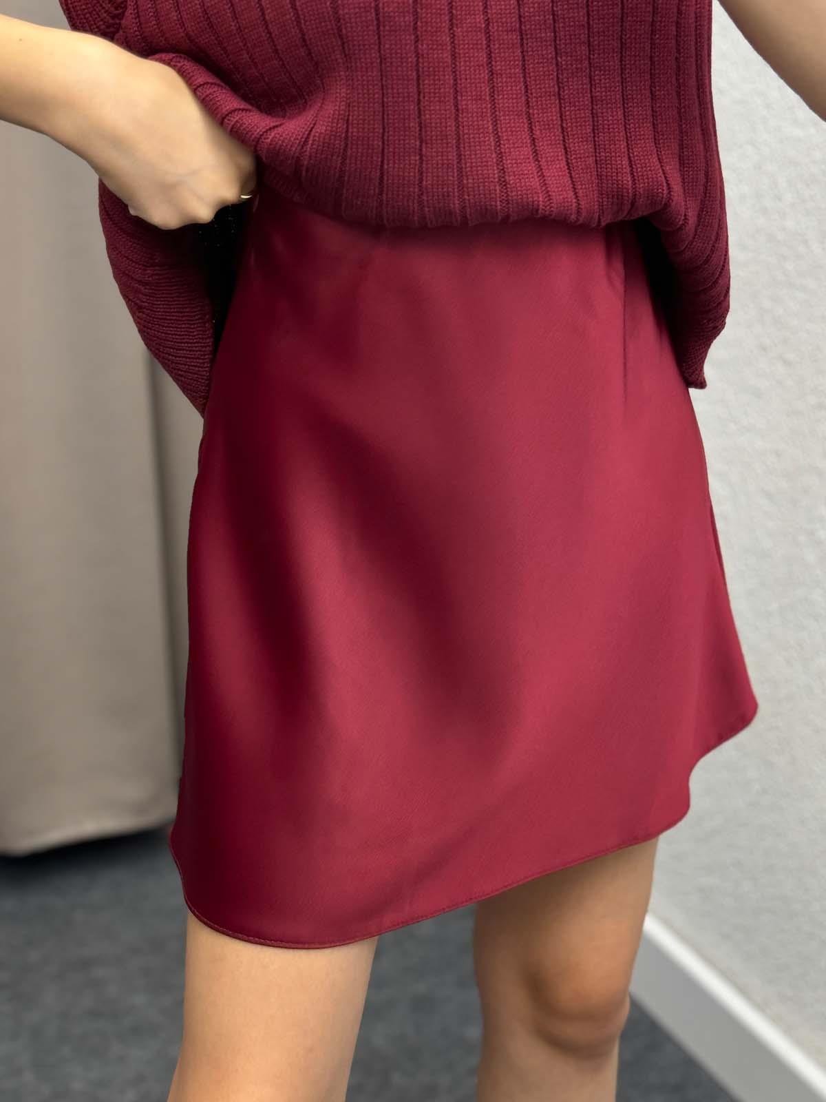 Briella Bordo Saten Etek