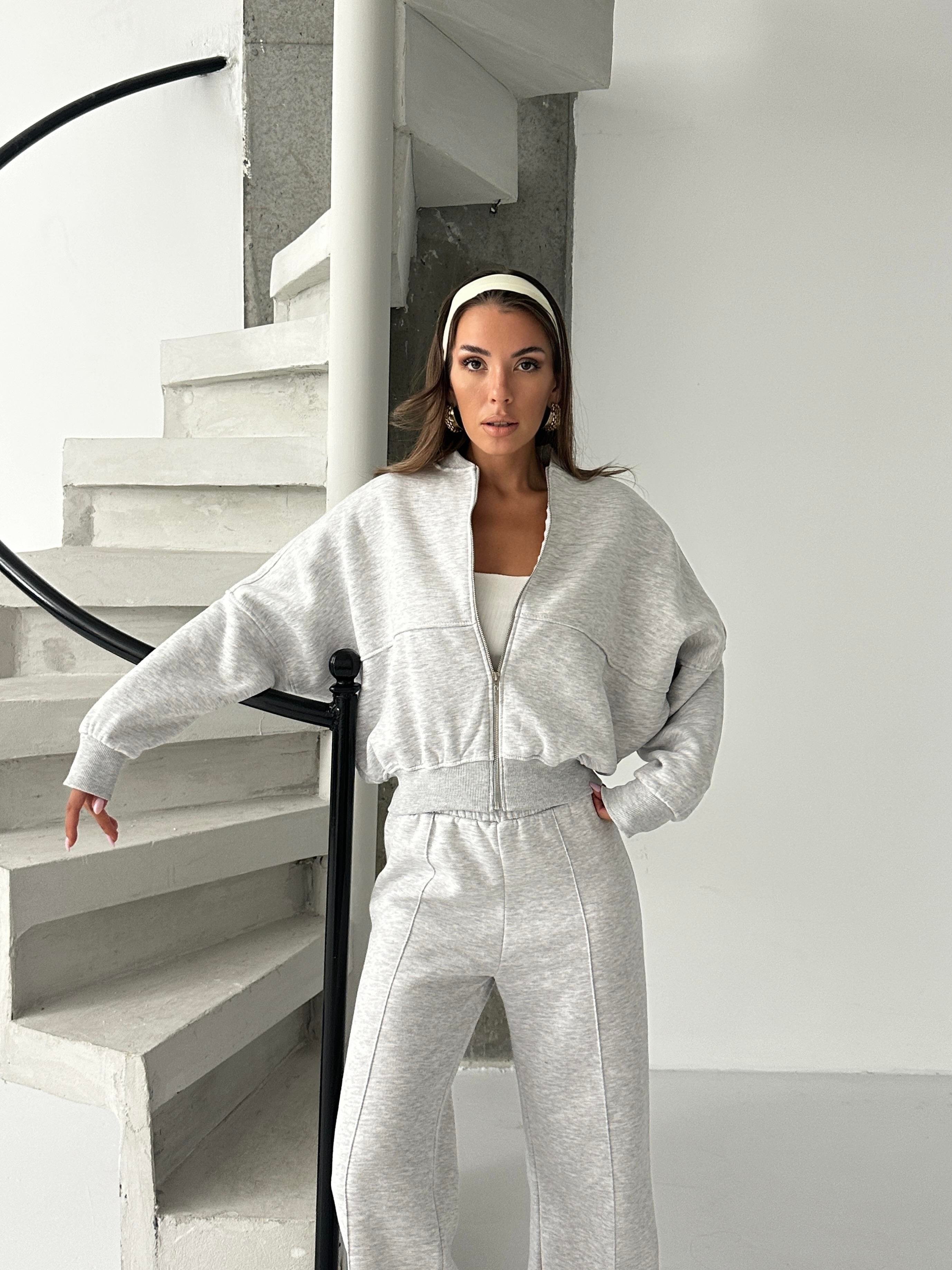 Çimalı Fermuar Detay Şardonlu Eşofman Takım