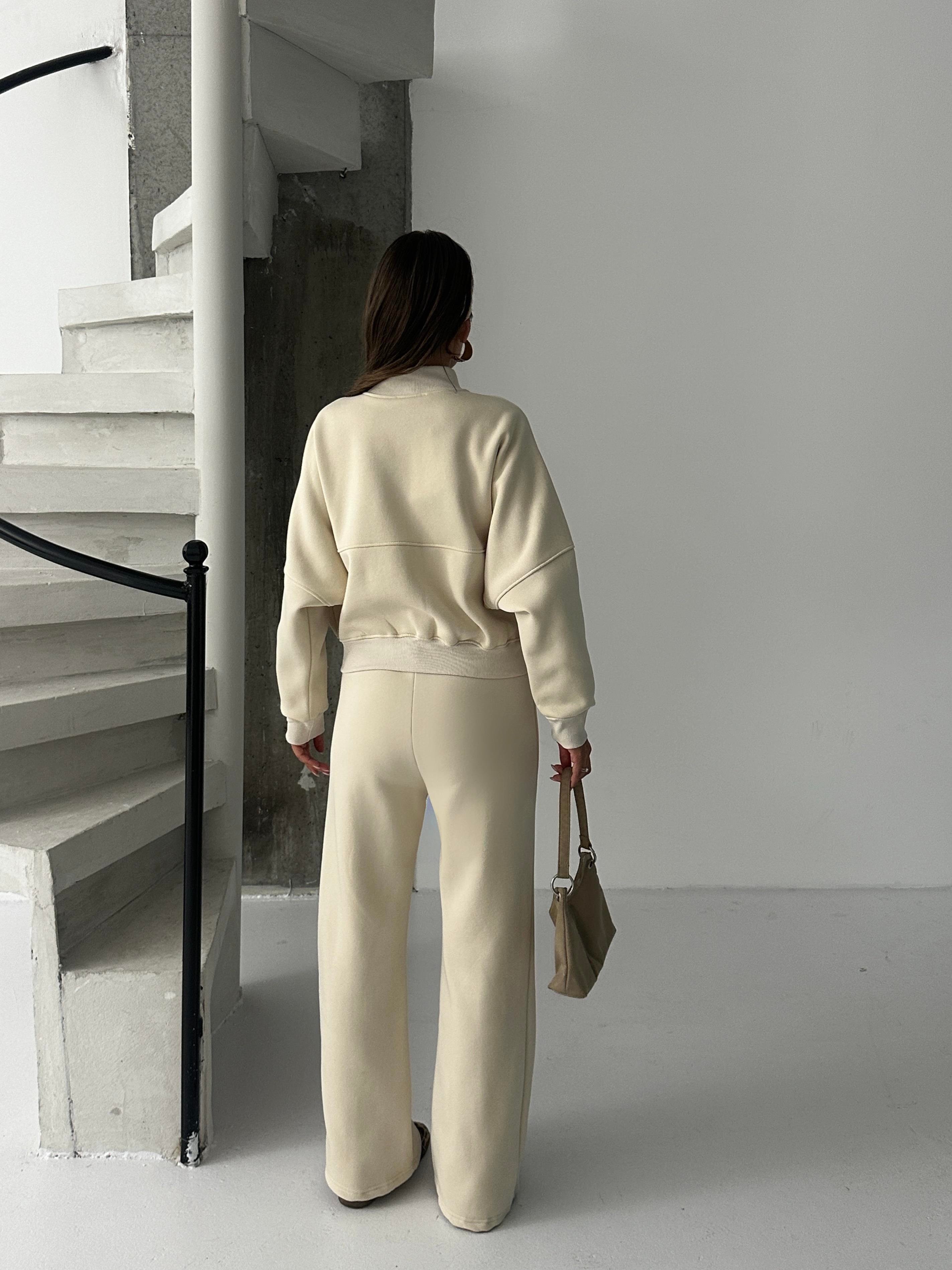 Çimalı Fermuar Detay Şardonlu Eşofman Takım