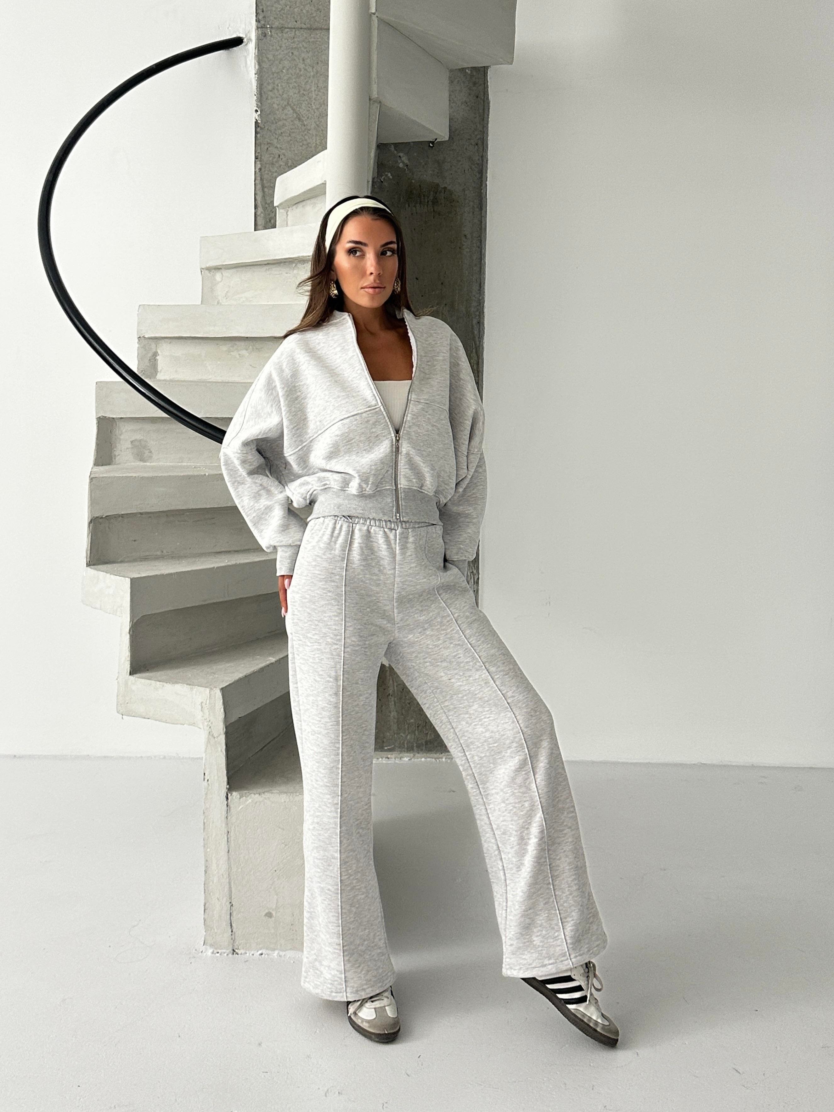 Çimalı Fermuar Detay Şardonlu Eşofman Takım