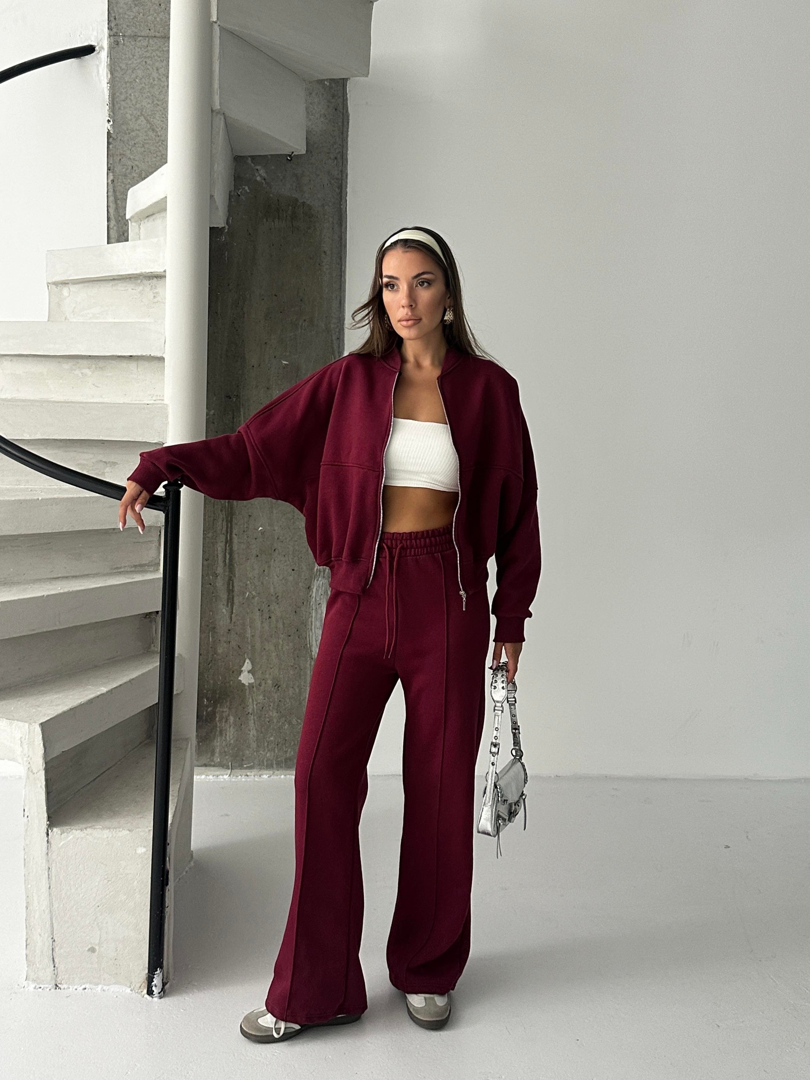 Çimalı Fermuar Detay Şardonlu Eşofman Takım