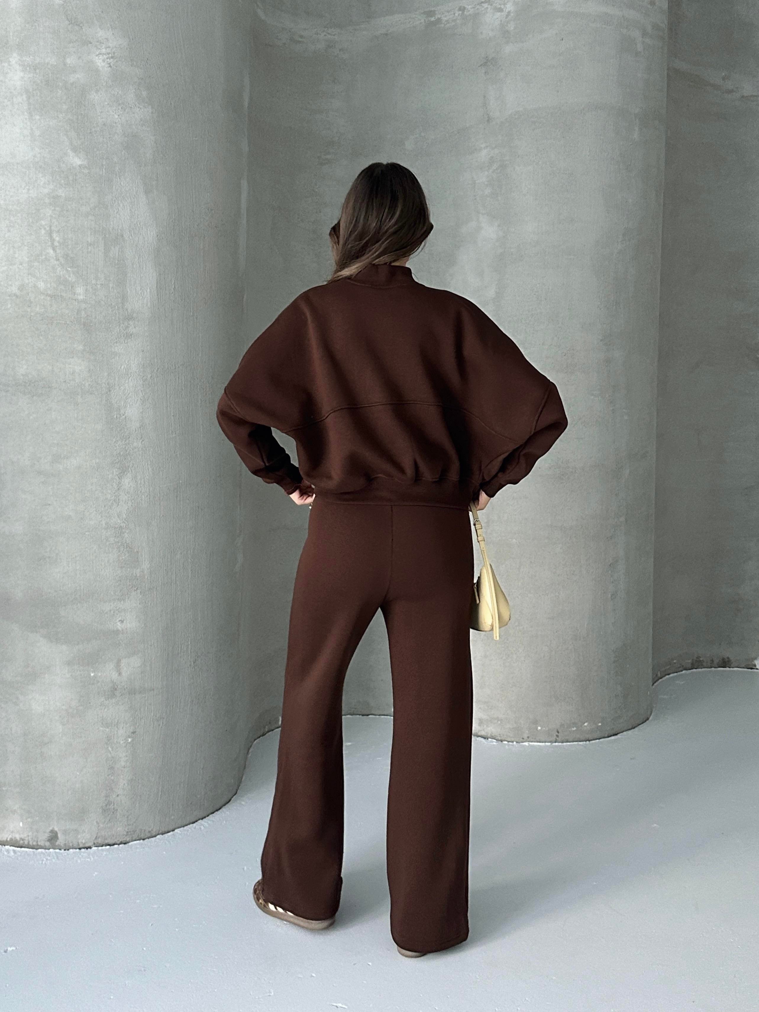 Çimalı Fermuar Detay Şardonlu Eşofman Takım