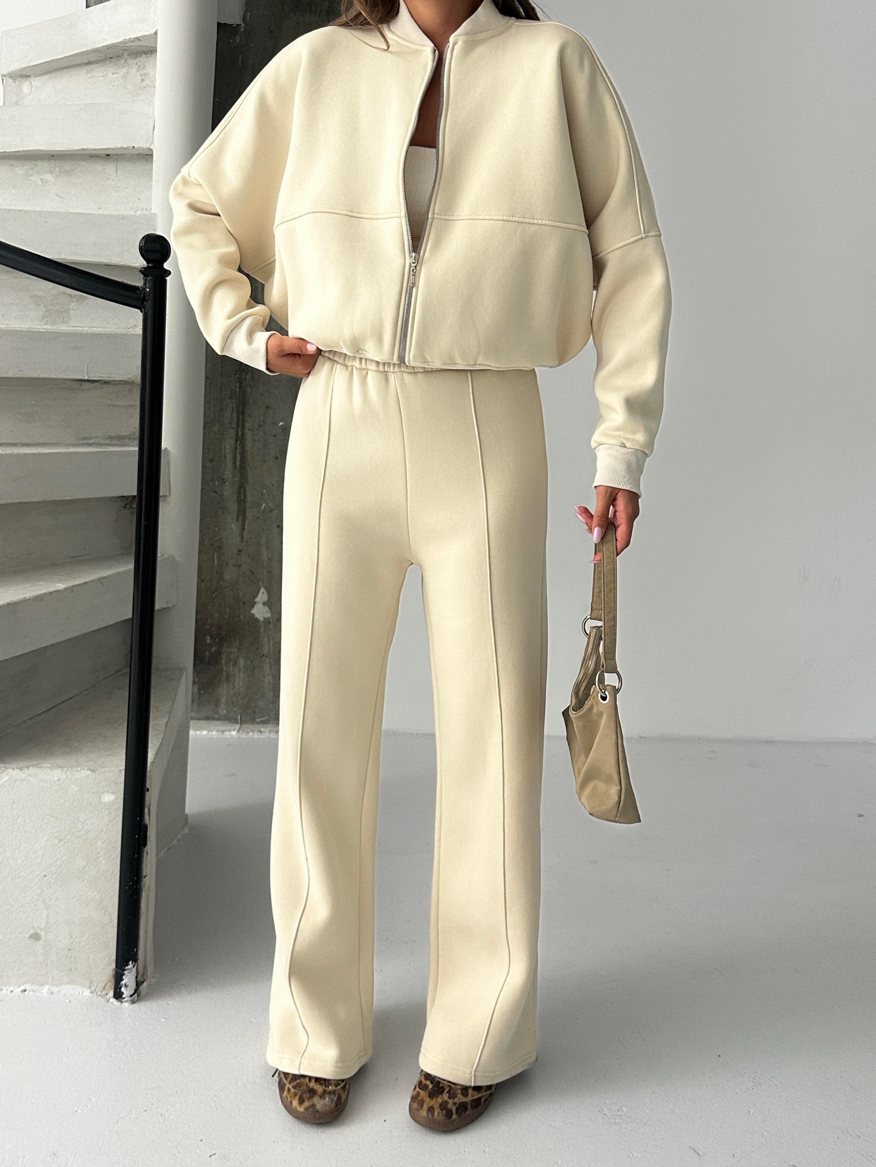 Çimalı Fermuar Detay Şardonlu Eşofman Takım