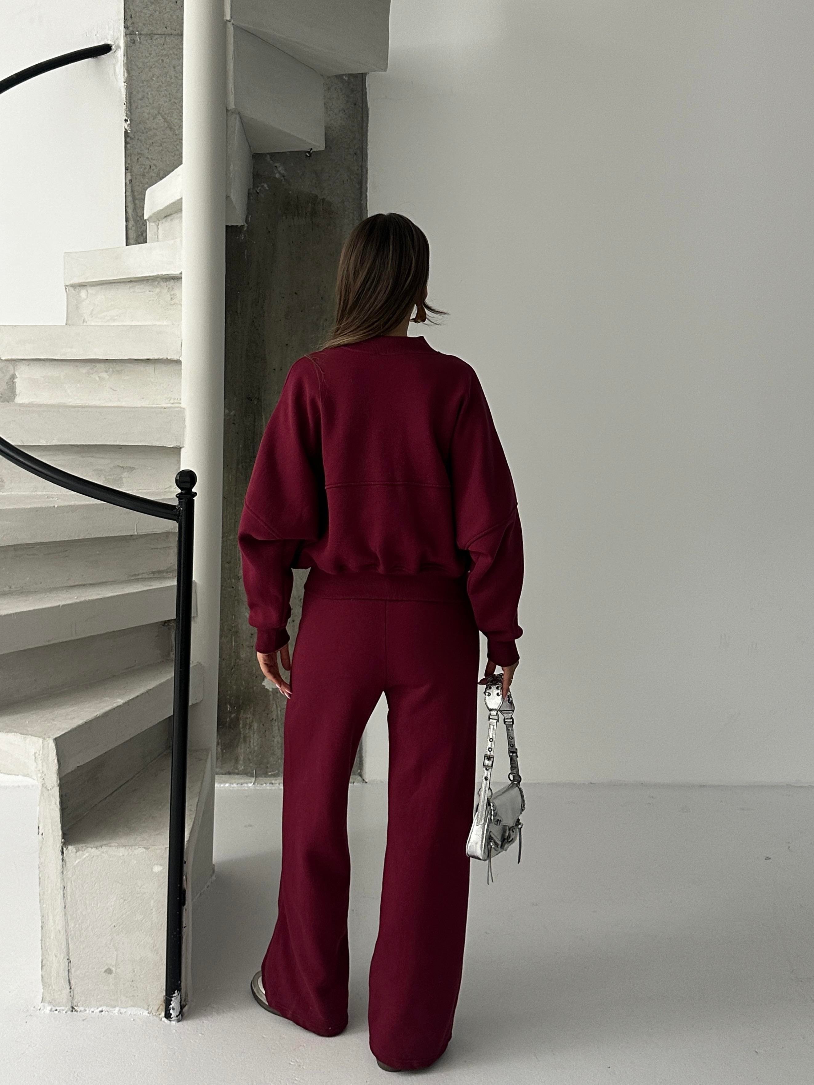 Çimalı Fermuar Detay Şardonlu Eşofman Takım